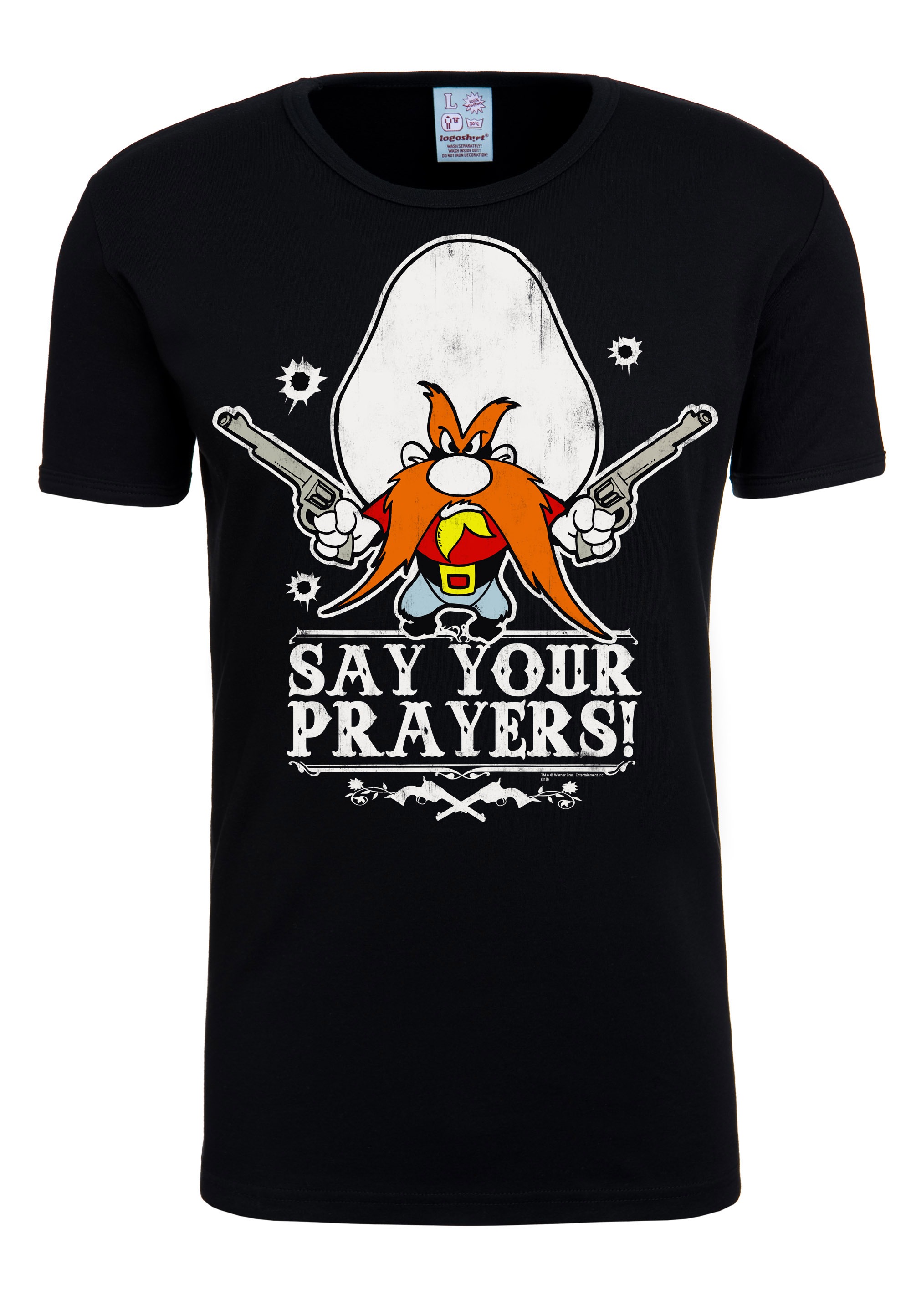LOGOSHIRT T-Shirt »Looney Tunes – Say Your Prayers«, mit lizenzierten Originaldesign