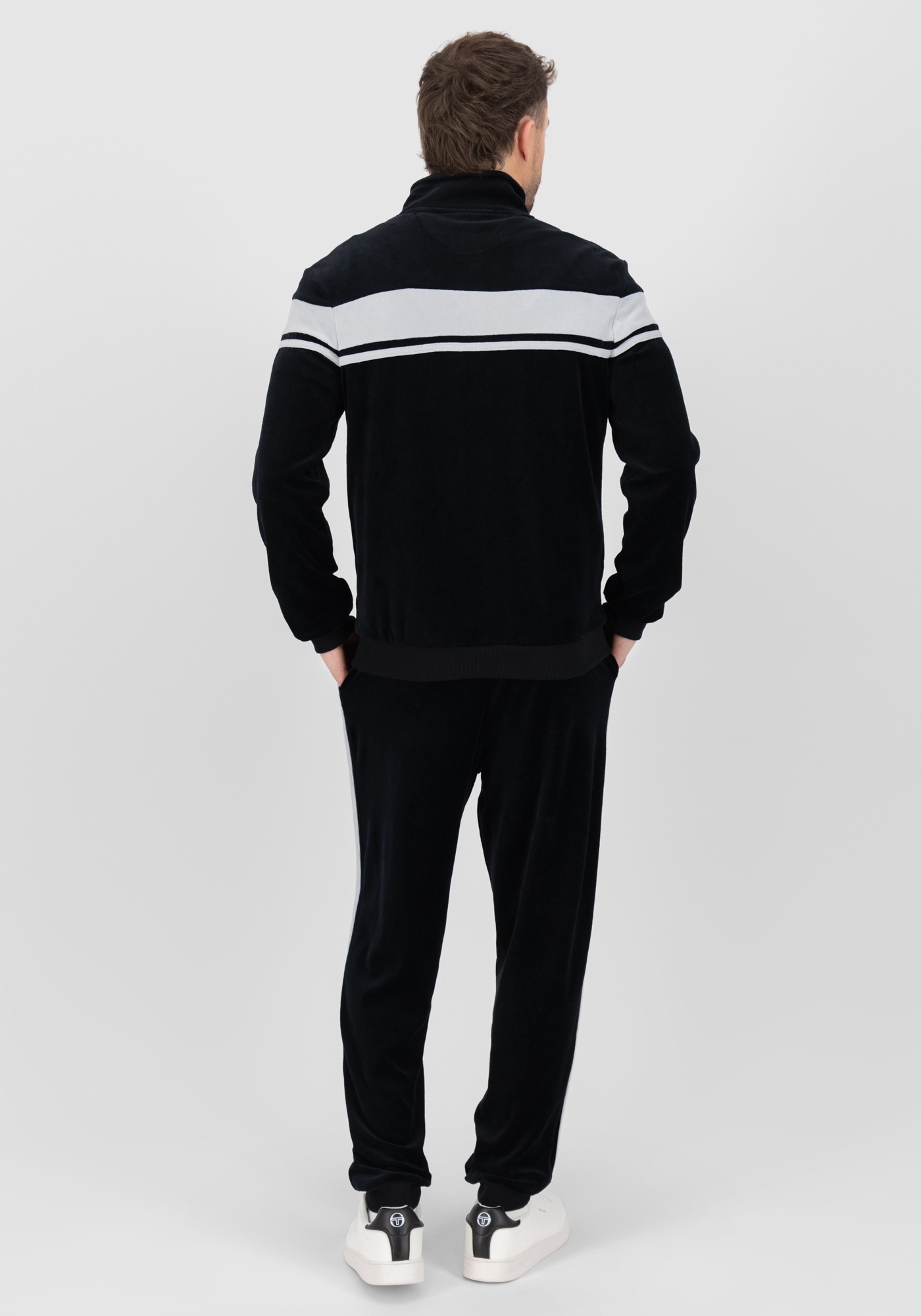 Sergio Tacchini Trainingsanzug »DAMARINDO VELOUR TS Herren«, Trainingsanzug Herren, Tracksuit, Velour, Outdoor, Jogging, Streetwear