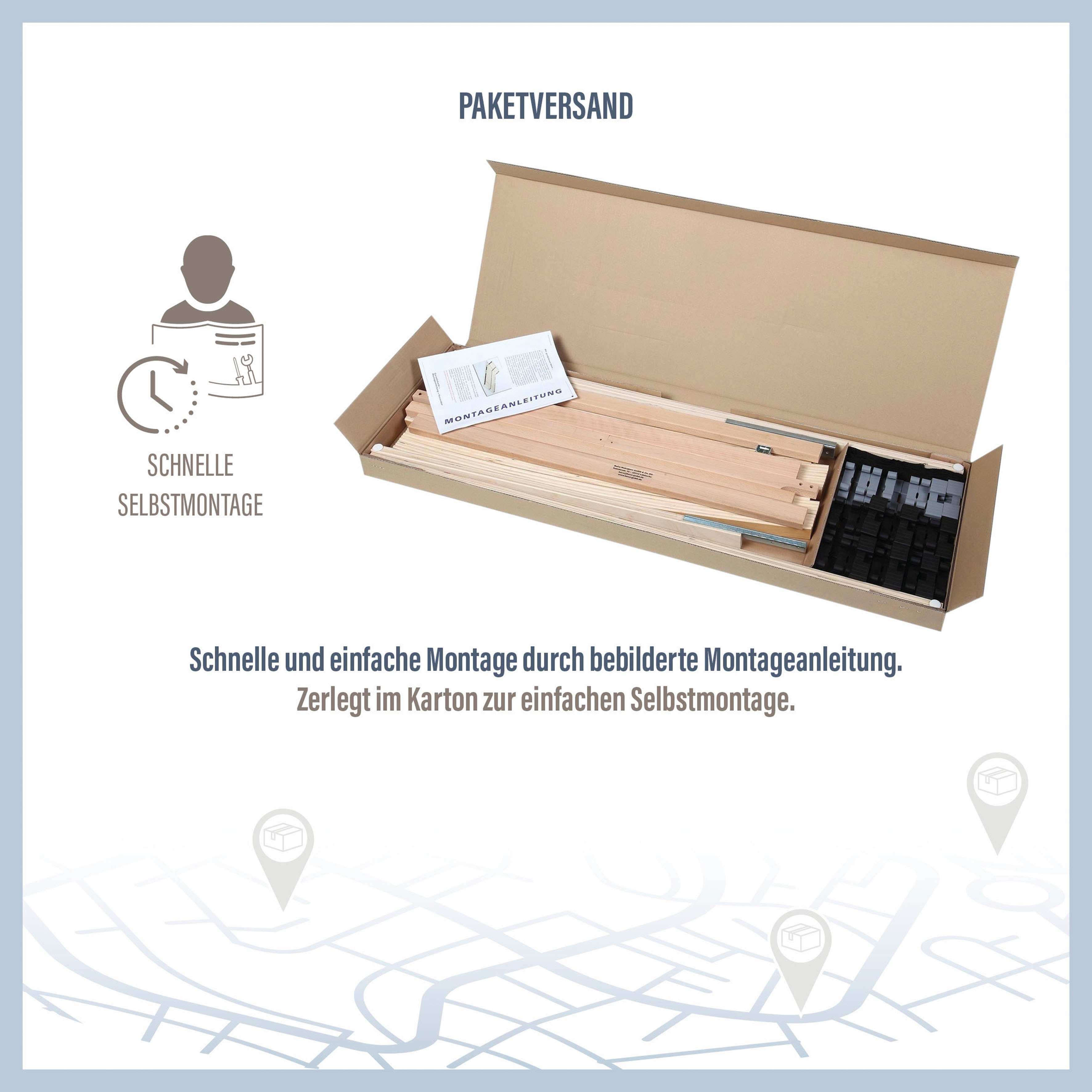 Thumbnail - Beco Lattenrost "Easy Star K" Lattenrost für Doppelbetten geeignet, Lattenrost in diversen Größen