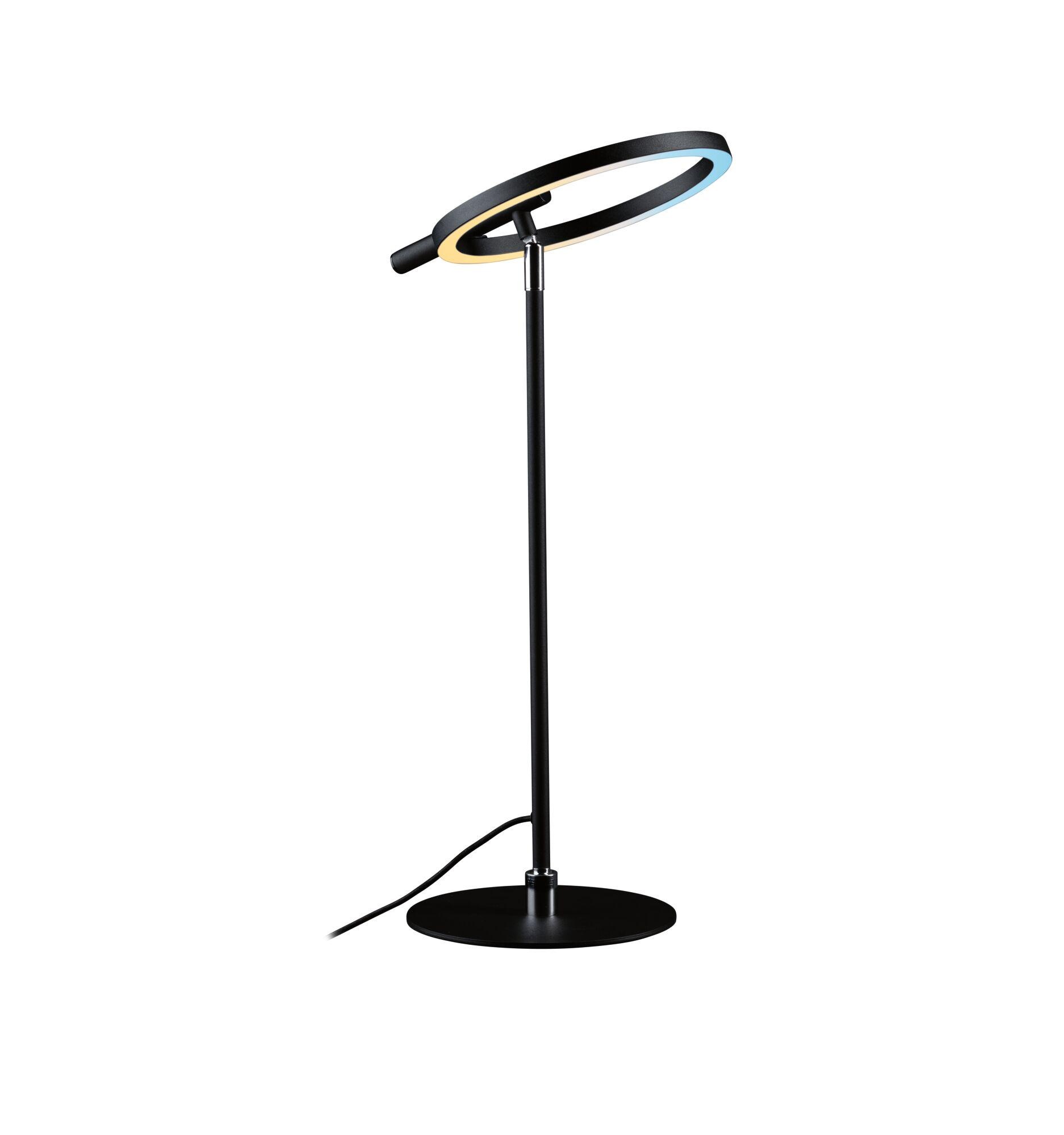 Paulmann LED Schreibtischlampe »Odila Tunable White 650lm 10,4W Schwarz matt, Chrom« LED-Modul 1 Stk. Tageslichtweiß Memoryfunktion
