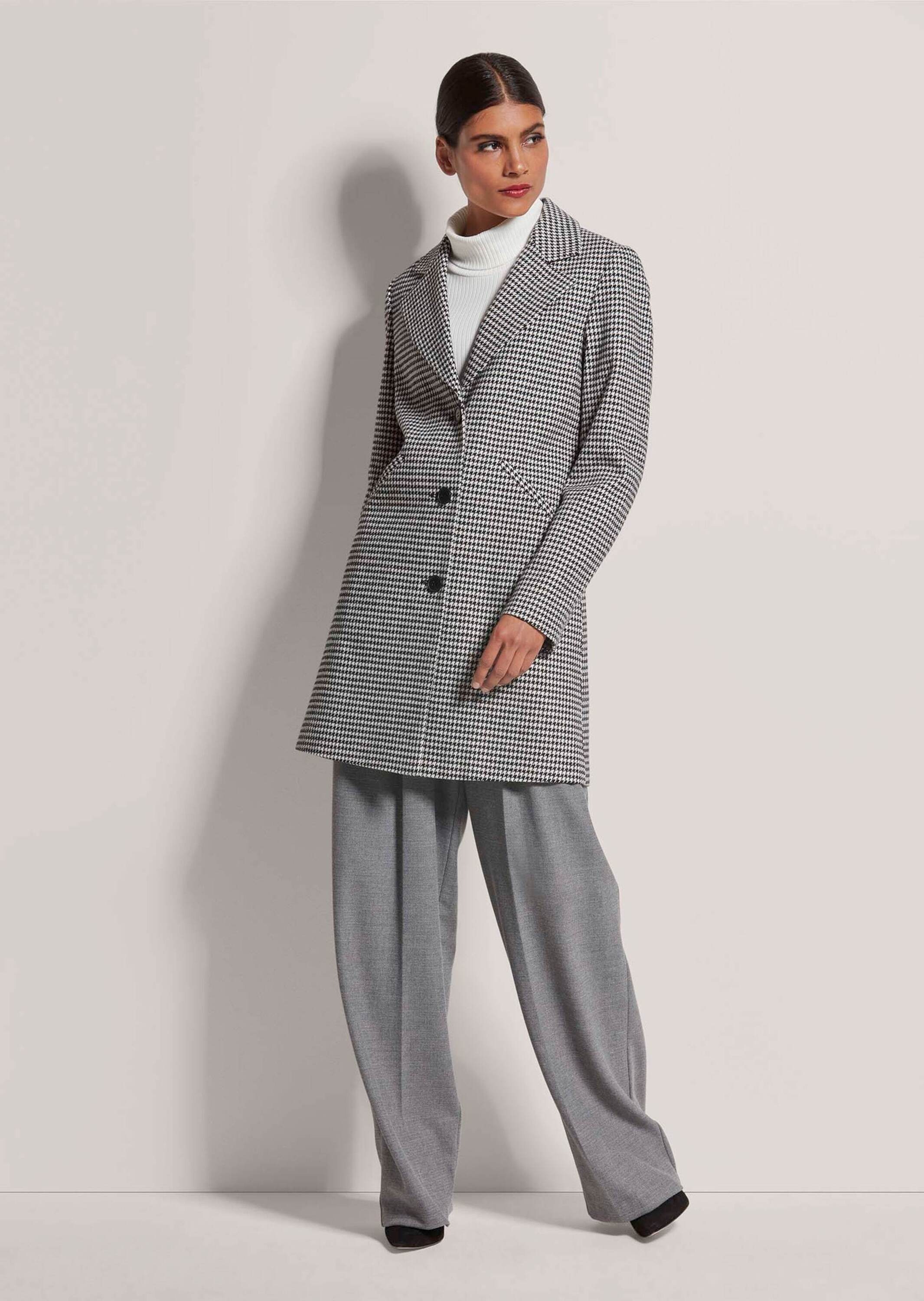 MADELEINE Langmantel "Mantel Mantel mit Hahnentritt-Muster" günstig online kaufen