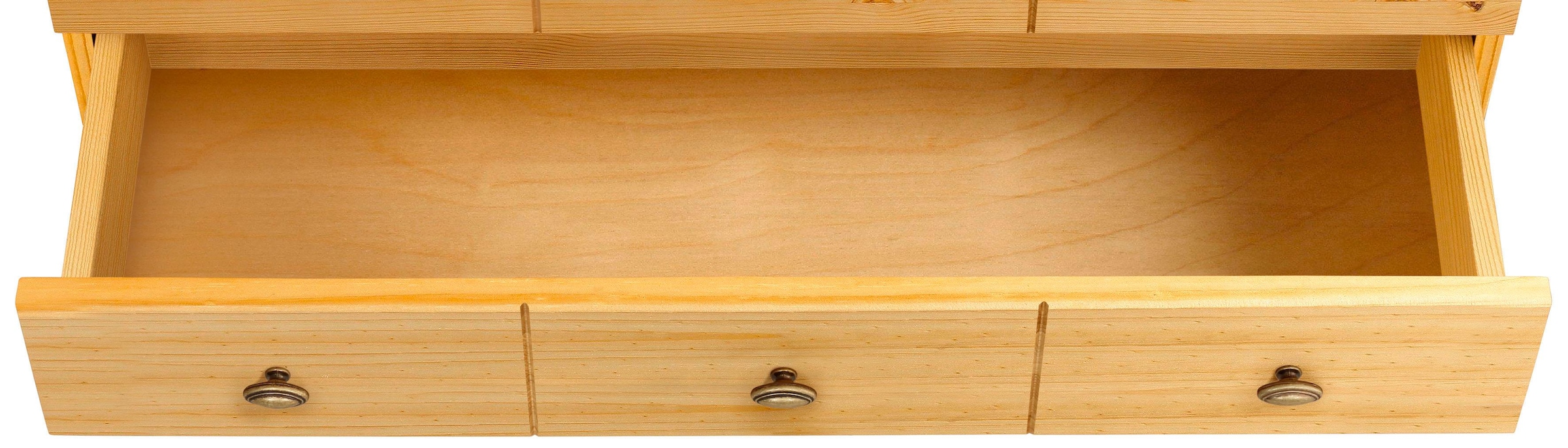 Home affaire Bücherregal »Soeren«, aus massiver Kiefer, in 2 Höhen, Tiefe 29 cm, mit 5 Schubkästen