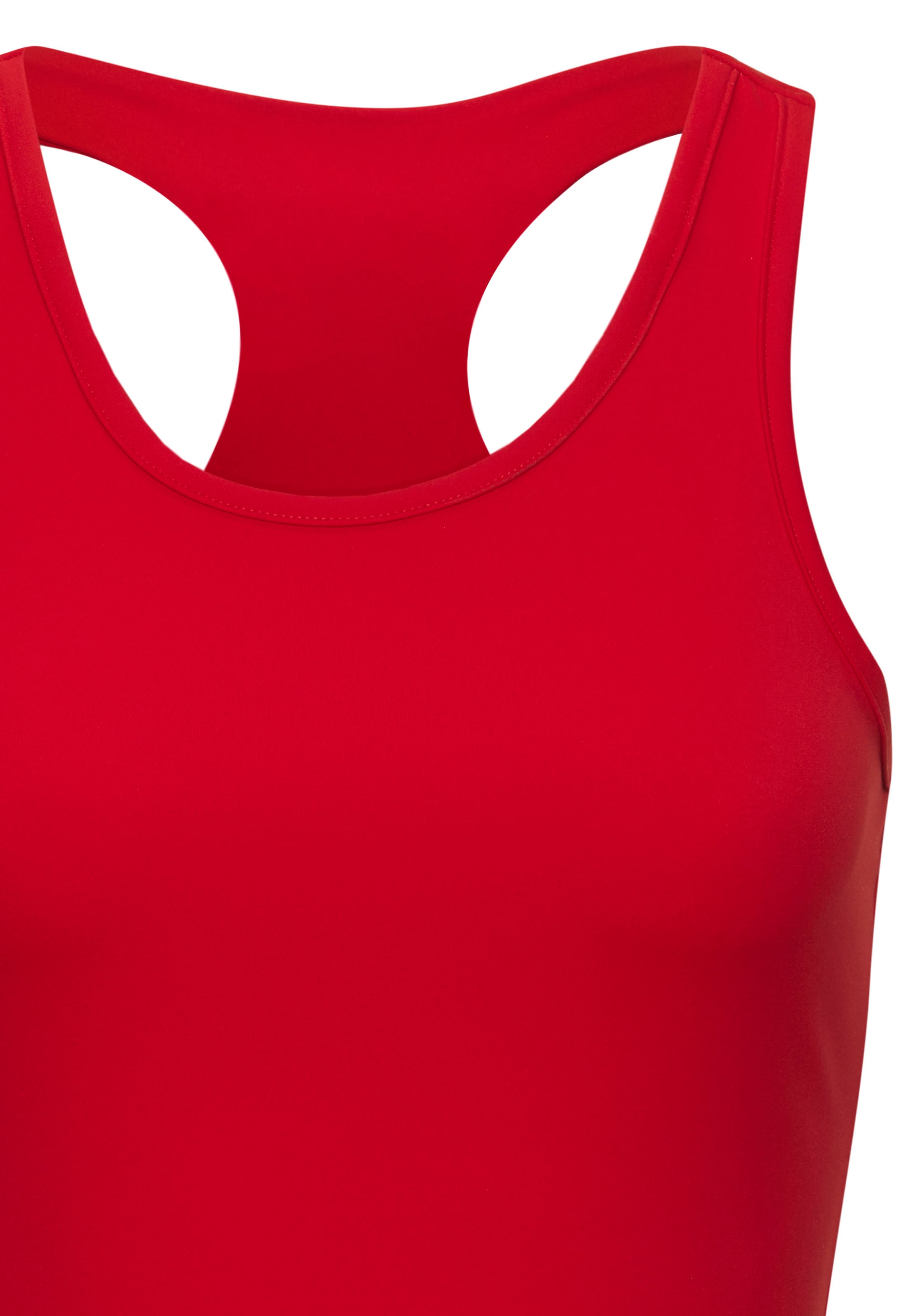LASCANA ACTIVE Sporttop, mit Racerback und Logo-Badge
