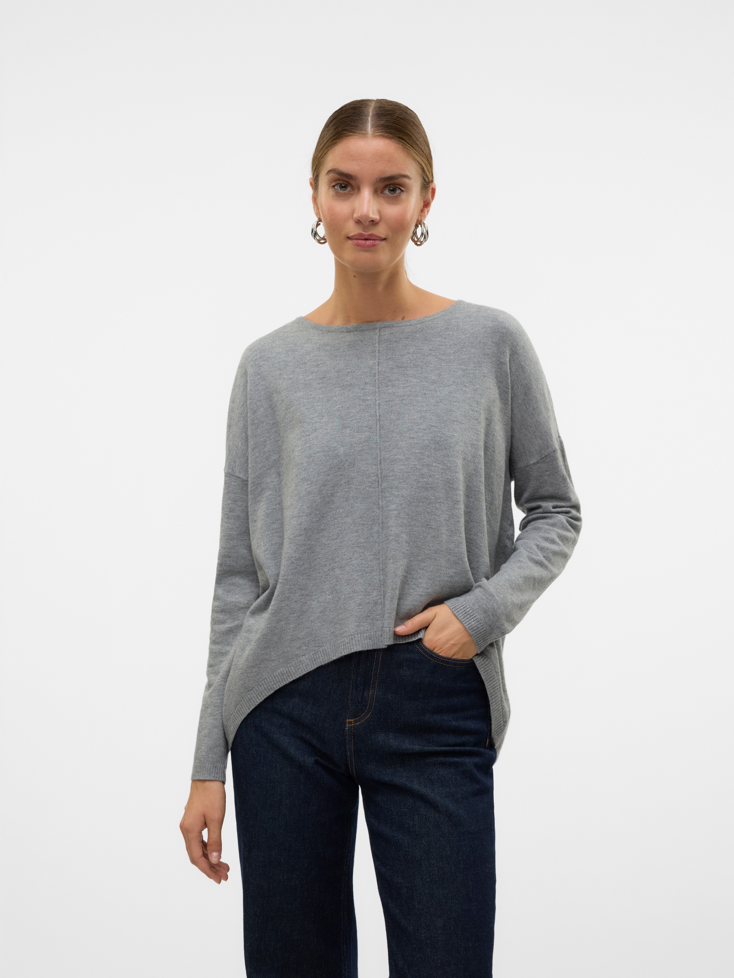 Vero Moda Rundhalspullover "VMBREEZE AURA LS ZIPPER BLOUSE NOOS" günstig online kaufen