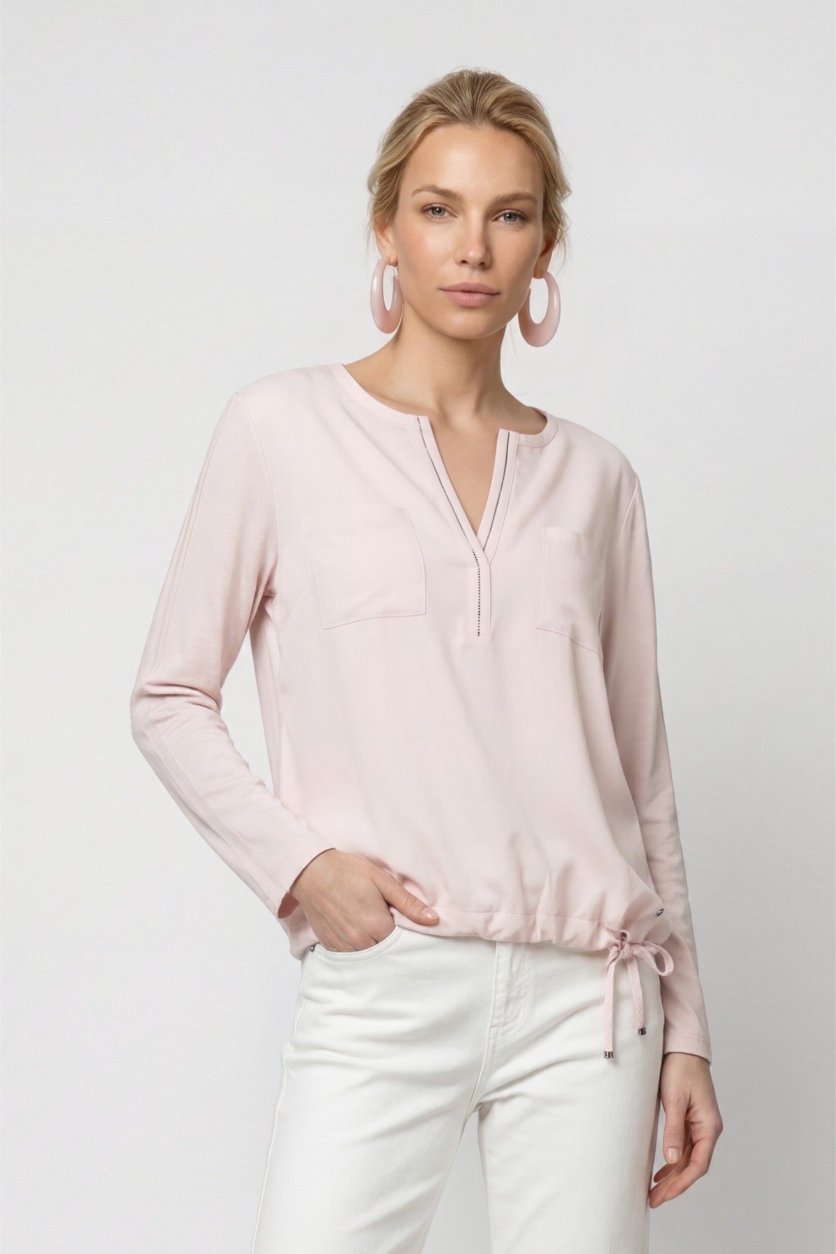 Monari "Schluse Basic Schmuck" Regular fit mit V-Ausschnitt