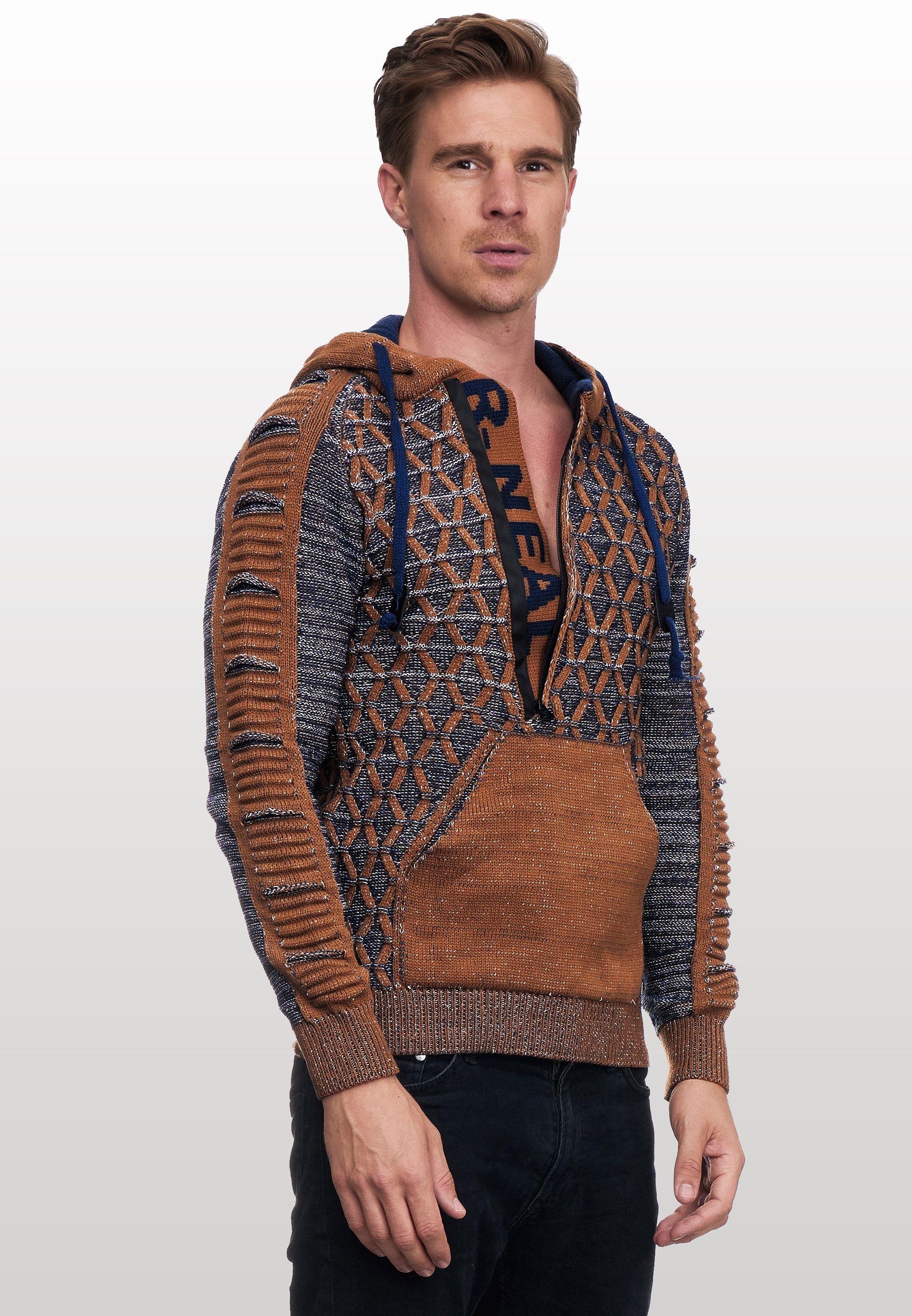 Rusty Neal Kapuzensweatshirt, in ausgefallenem Design