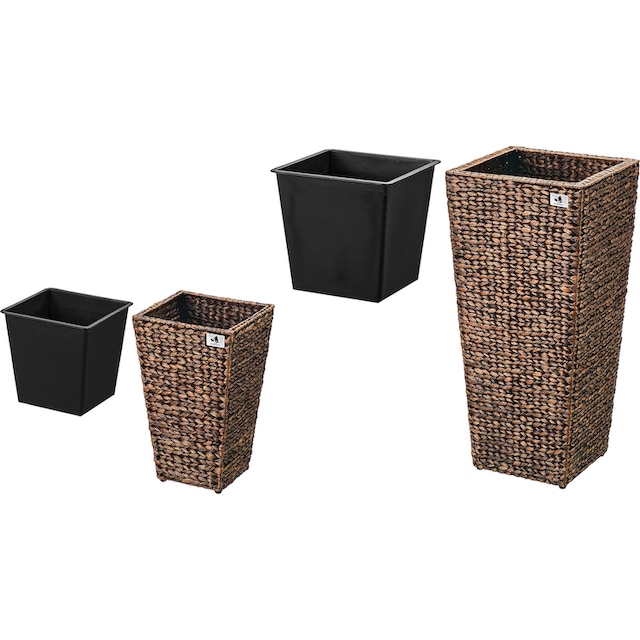 Kunststoffeinsatz St.), 43 Wasserhyazinthentopf, (Set, 2 BAUR cm, x 28 cm, | Friday 77 x x Black 28 38 38 x Gartenfreude