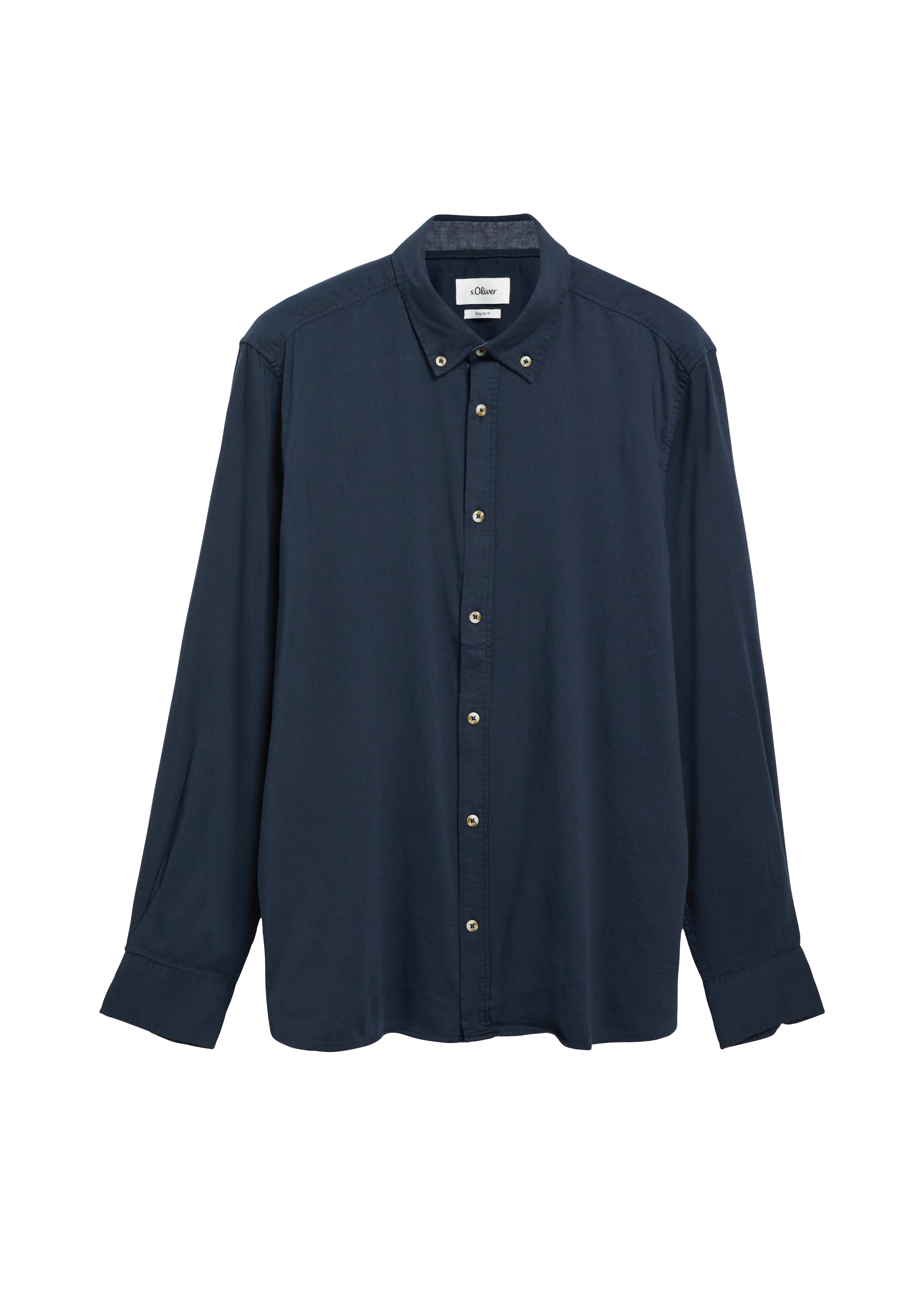 s.Oliver Langarmhemd mit Button-Down-Kragen
