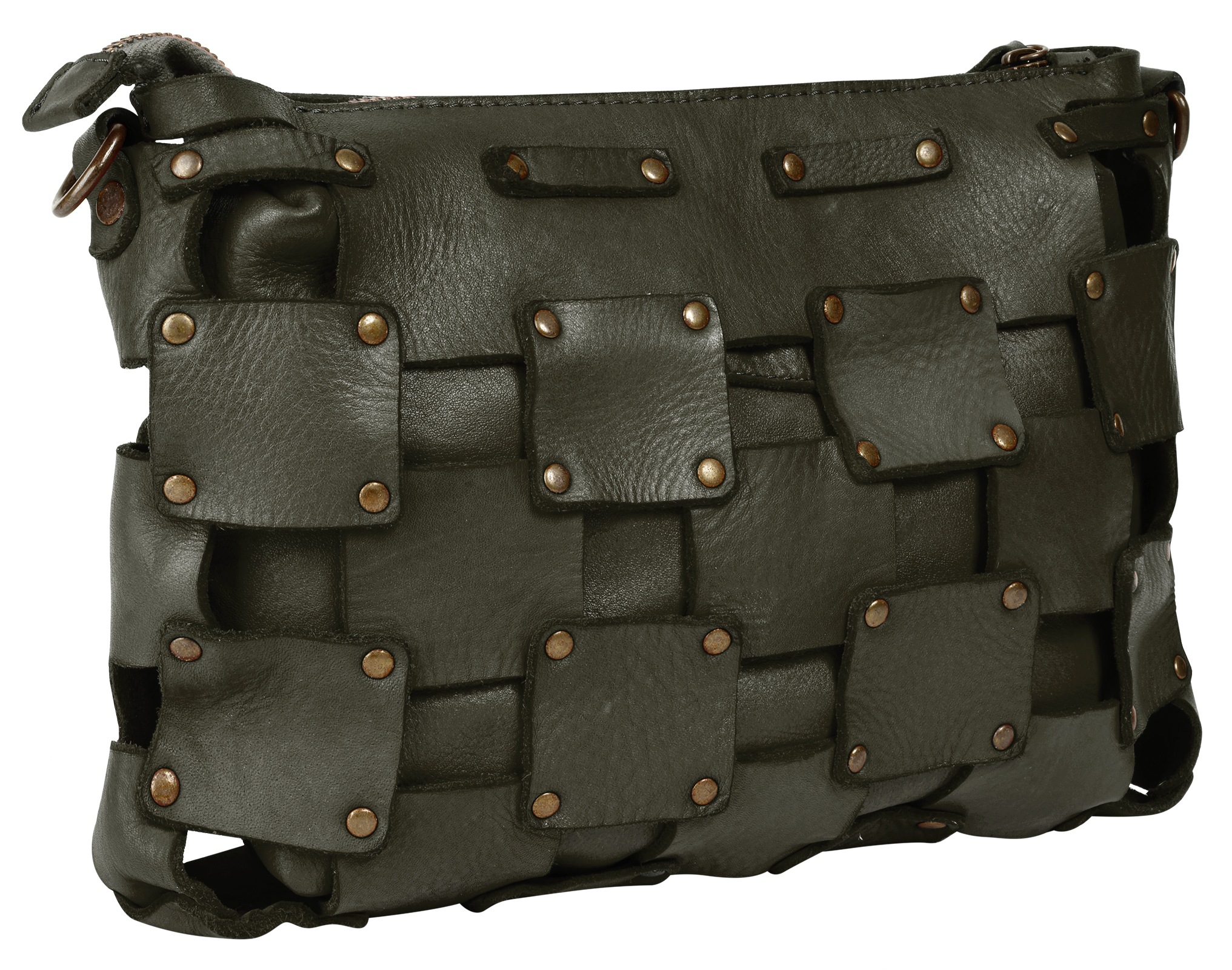 Samantha Look Umhängetasche echt Leder, Made in Italy