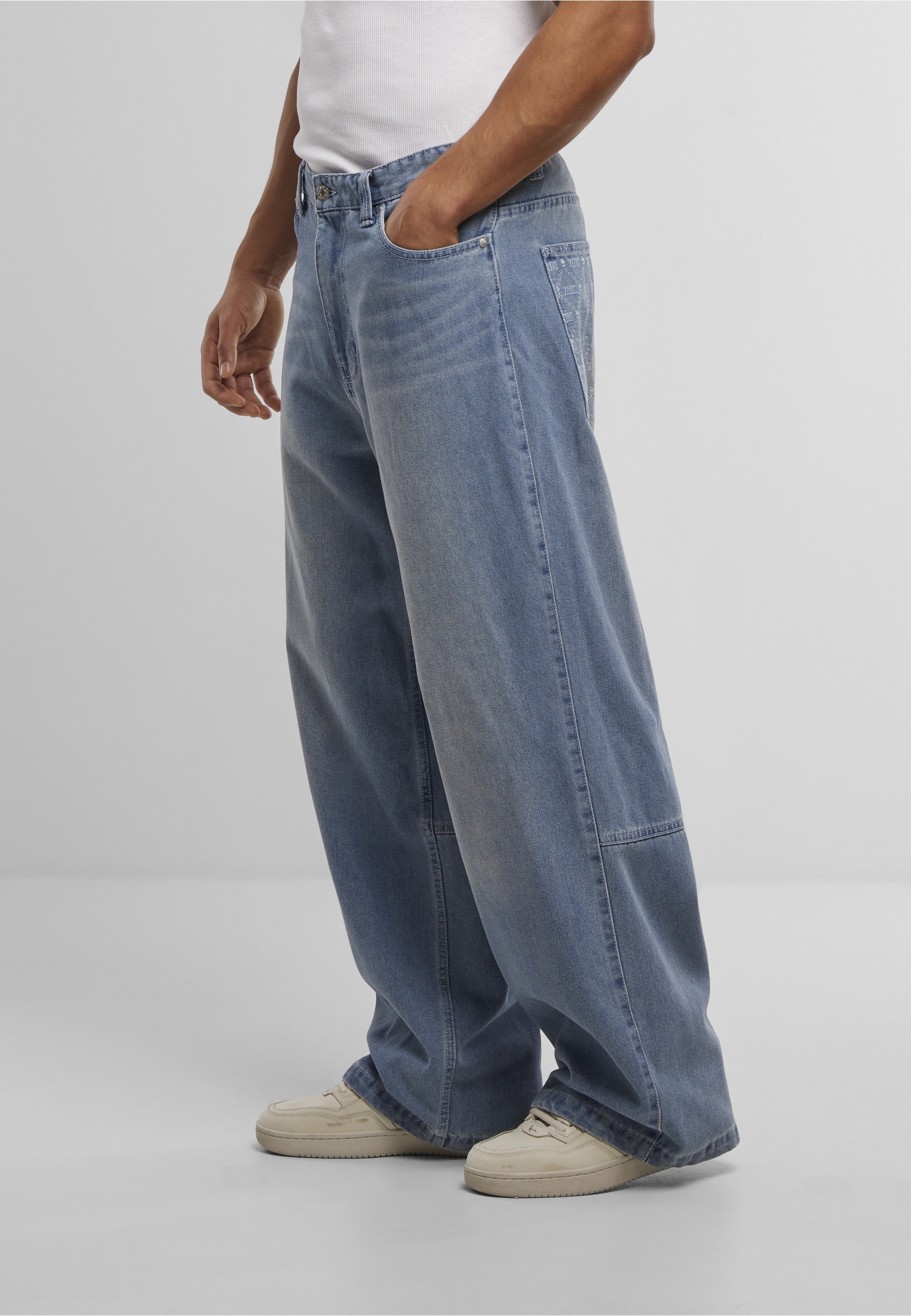 Karl Kani Bequeme Jeans »Karl Kani OG Aop Back Pocket Relaxed Baggy«