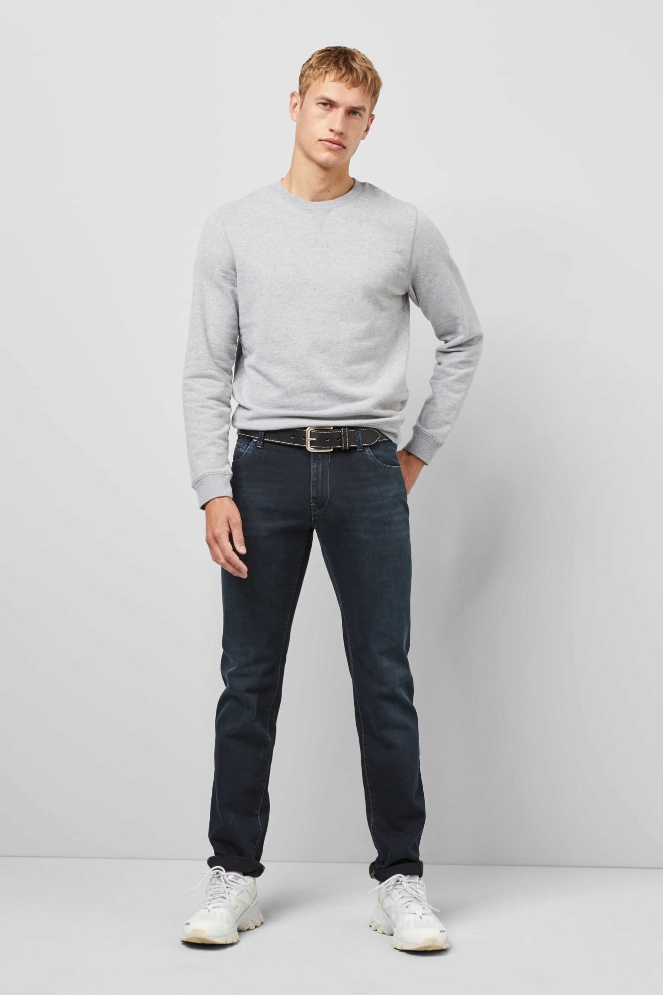 MEYER M5 Regular 5-Pocket Jeans Dark Blue 33/32 3