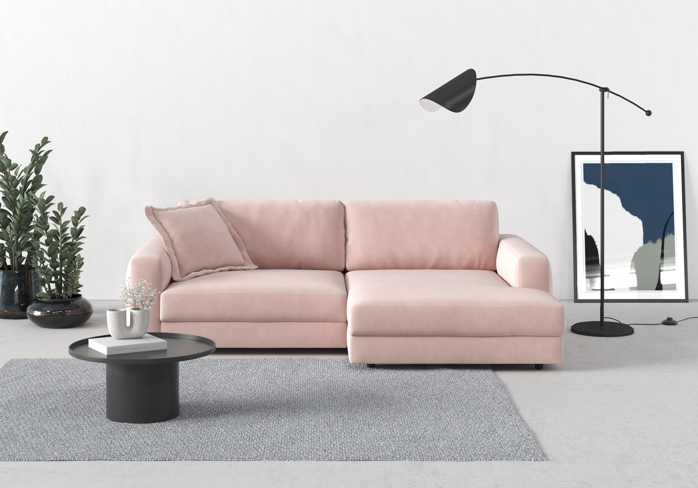 TRENDMANUFAKTUR Ecksofa "Bourbon, Designsofa mit tollem Sitzkomfort, L-Form günstig online kaufen
