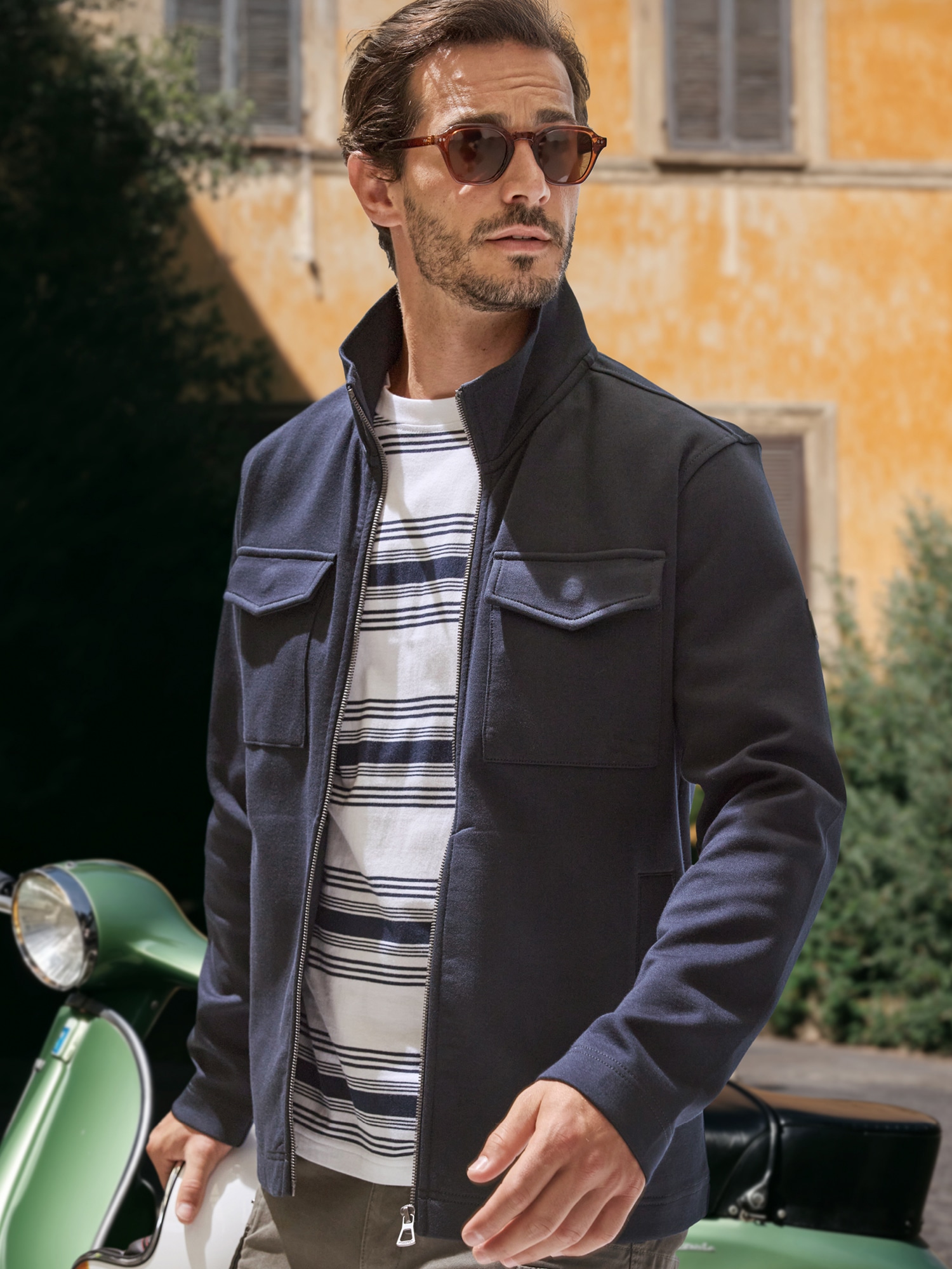 LERROS 1100000002199 "Sweatjacke mit Brusttaschen"