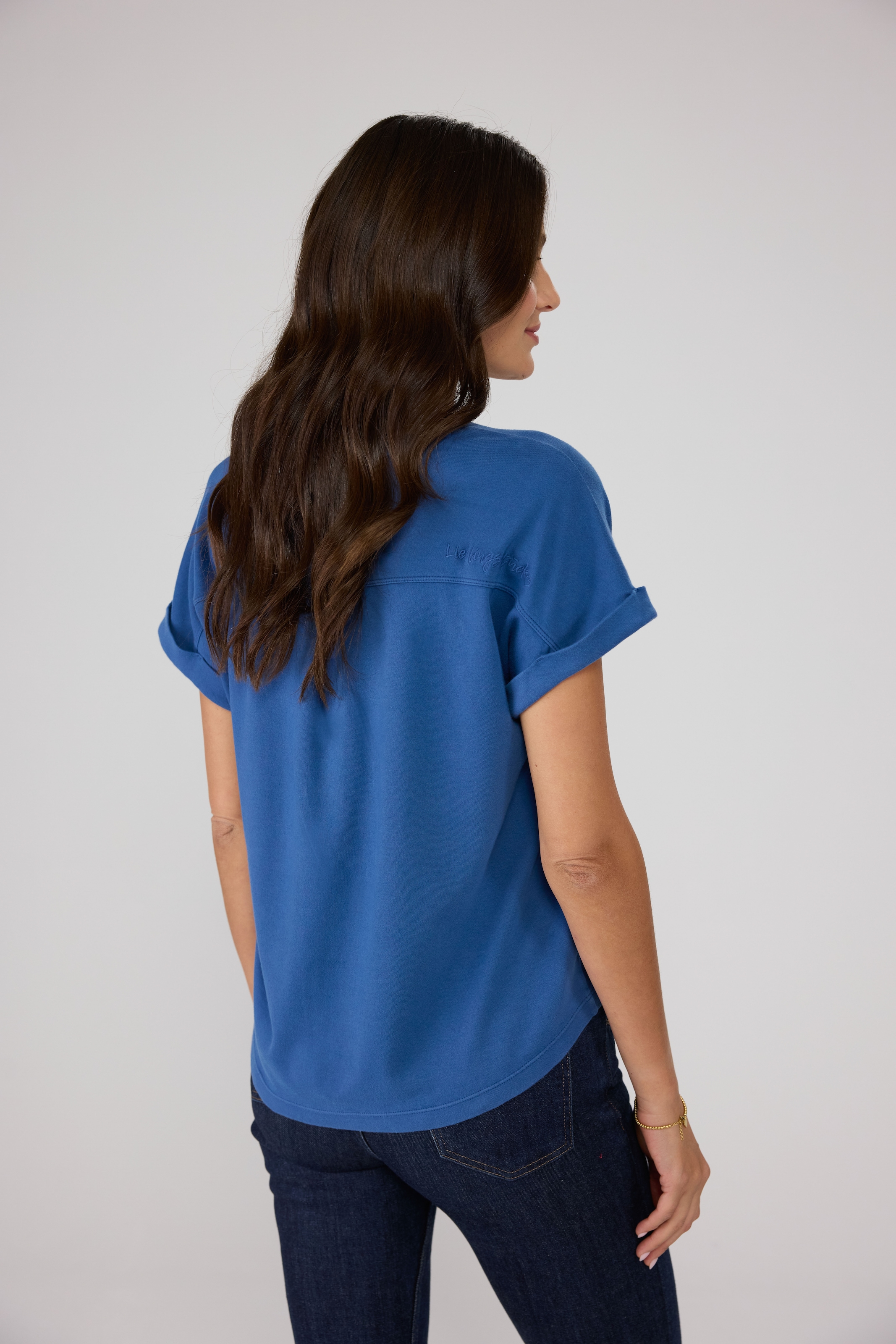 Lieblingsstück Rundhalsshirt »CamilaEp«, mit Logostickerei