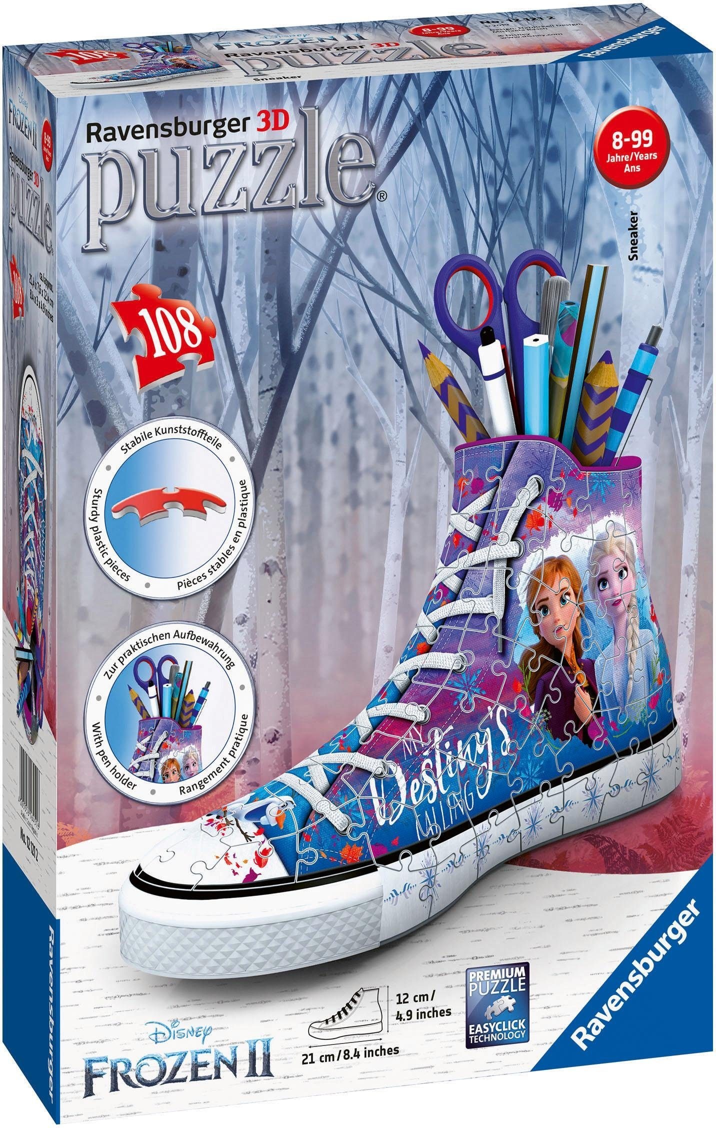 Ravensburger 3D-Puzzle »Disney Frozen II, Sneaker«, Made in Europe