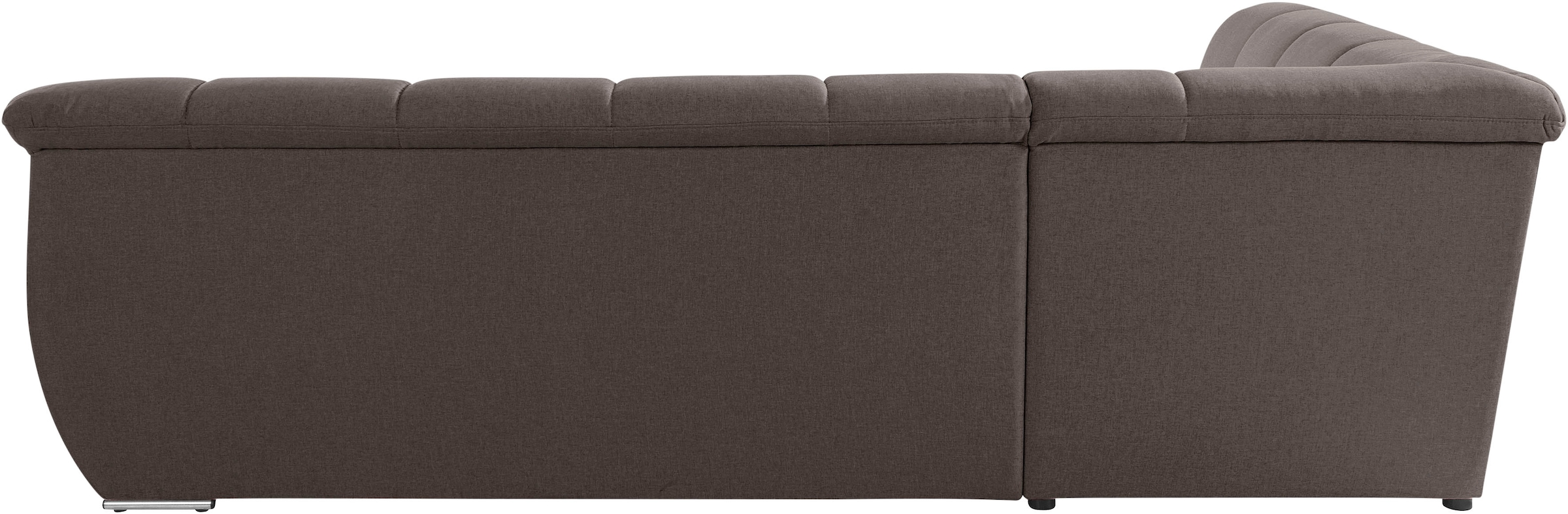 DOMO collection Ecksofa »Lagoa, moderne Sitzheftung, bequem und komfortabel, L-Form«, wahlweise mit Bettfunktion, frei im Raum stellbar, große Farbvielfalt