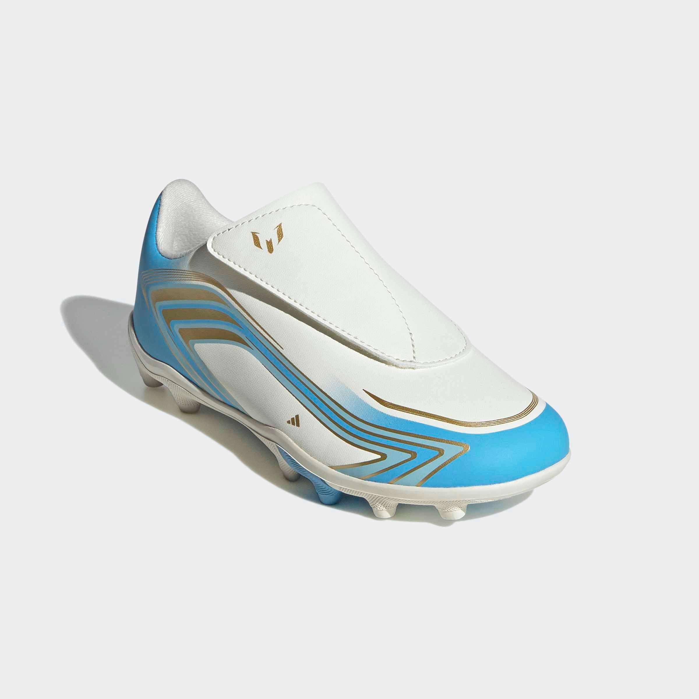 adidas Performance Fußballschuh "F50 MESSI CLUB KIDS, FESTE / GEMISCHTE BÖDEN, KLETTVERSCHLUSS" für viele verschiedene Böden geeignet, für Jugendliche & Kinder