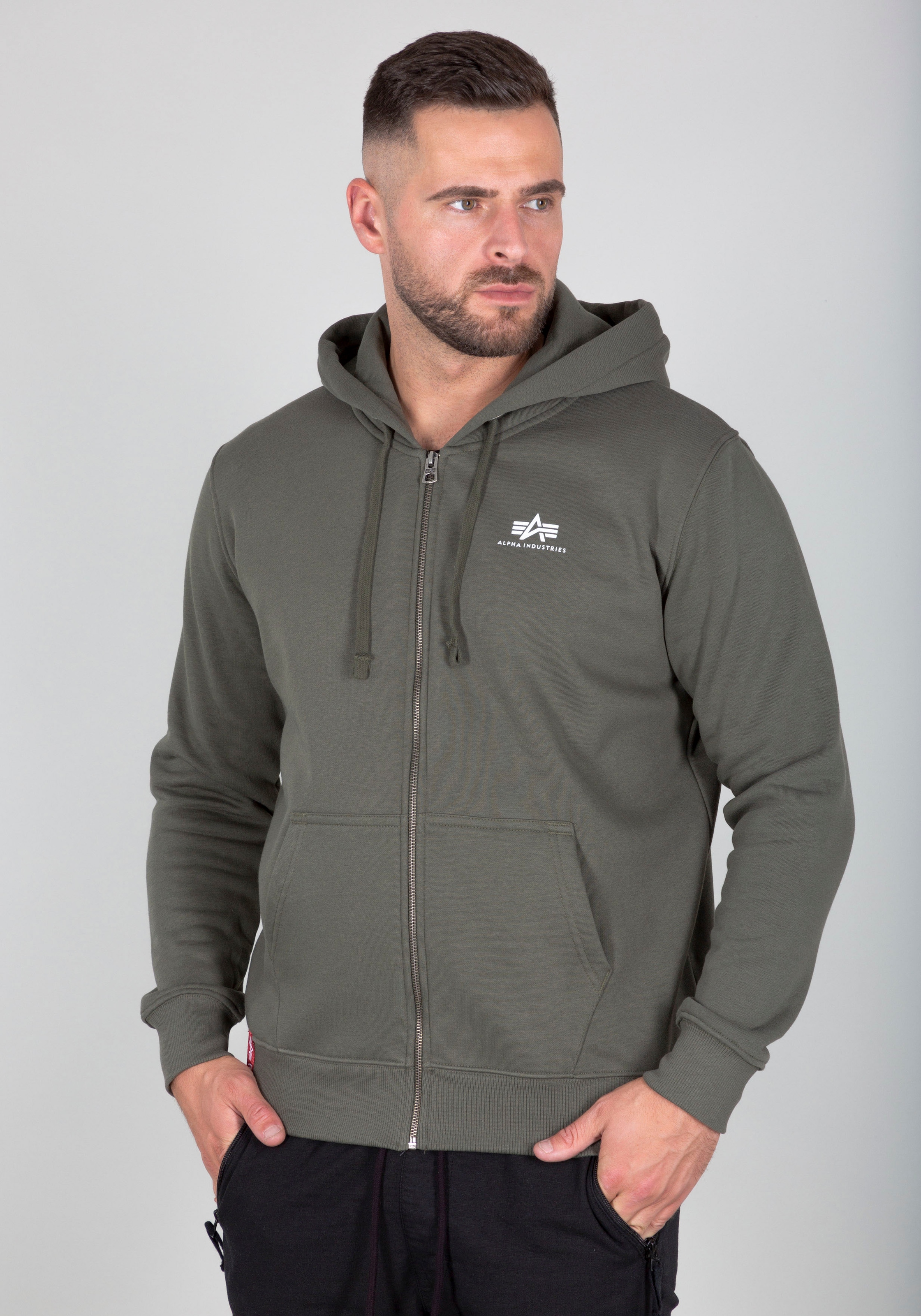 Alpha Industries Kapuzensweatjacke »Basic Zip Hoody SL«