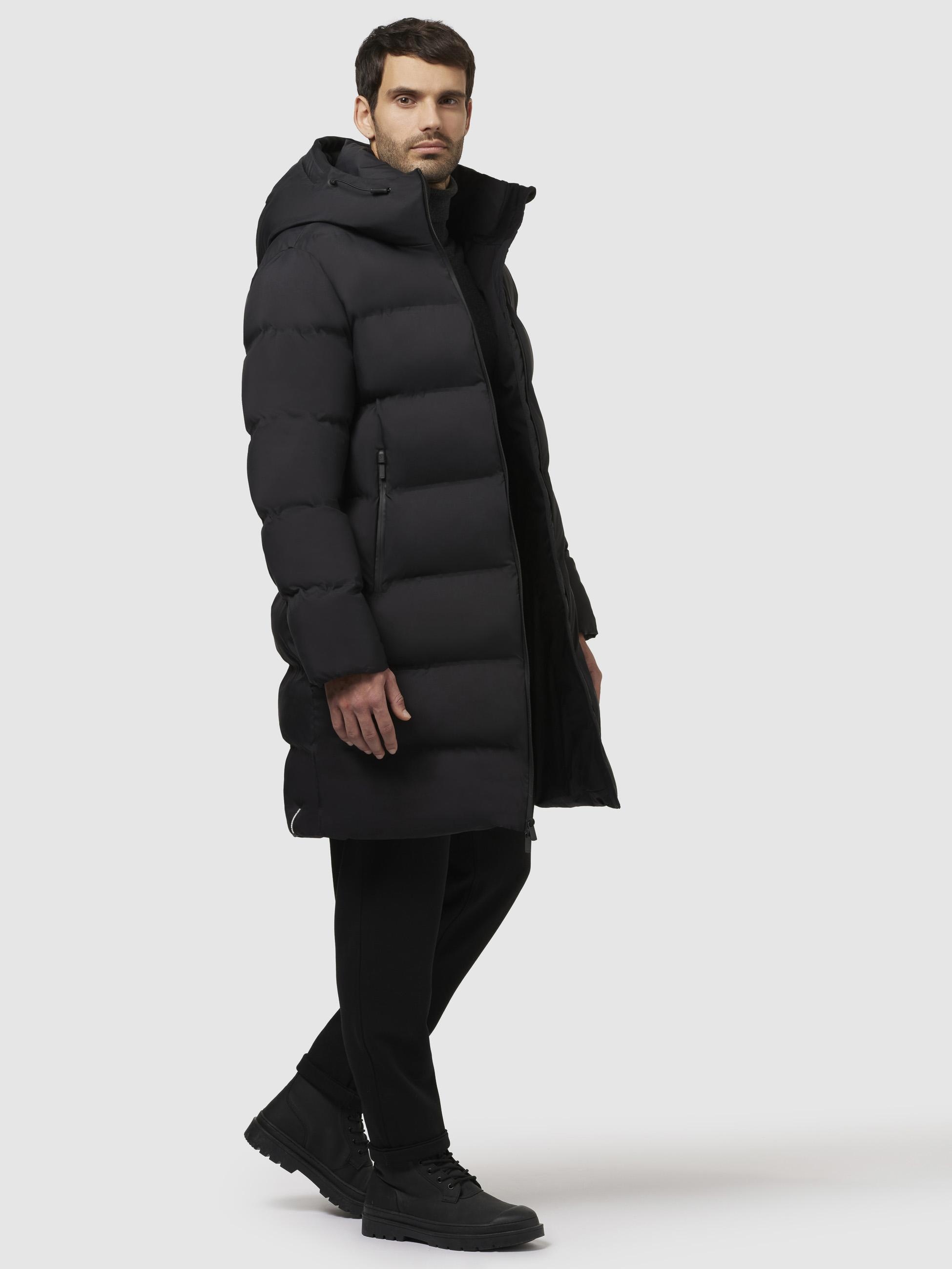 khujo Steppmantel »Caius2-YM«, Stylischer Herren Wintermantel mit Kapuze