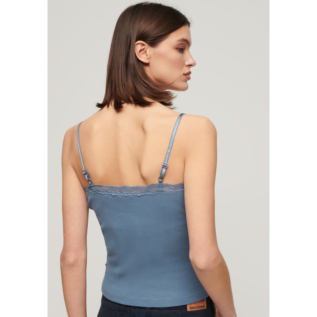 Superdry Tanktop »SU-ESSENTIAL LACE TRIM CAMI«