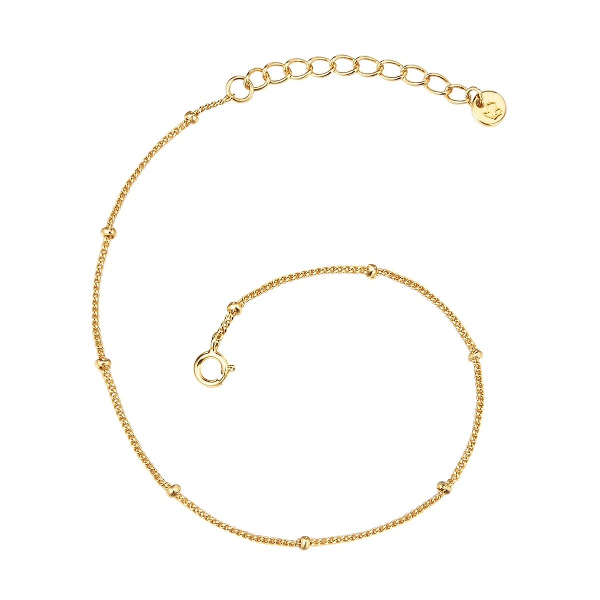 Damen Panzerarmband "X1185", Silber 925 (Sterlingsilber), gold, GLANZSTÜCKE MÜNCHEN, Silber 925 (Sterlingsilber), Armbänder, aus Sterling Silber
