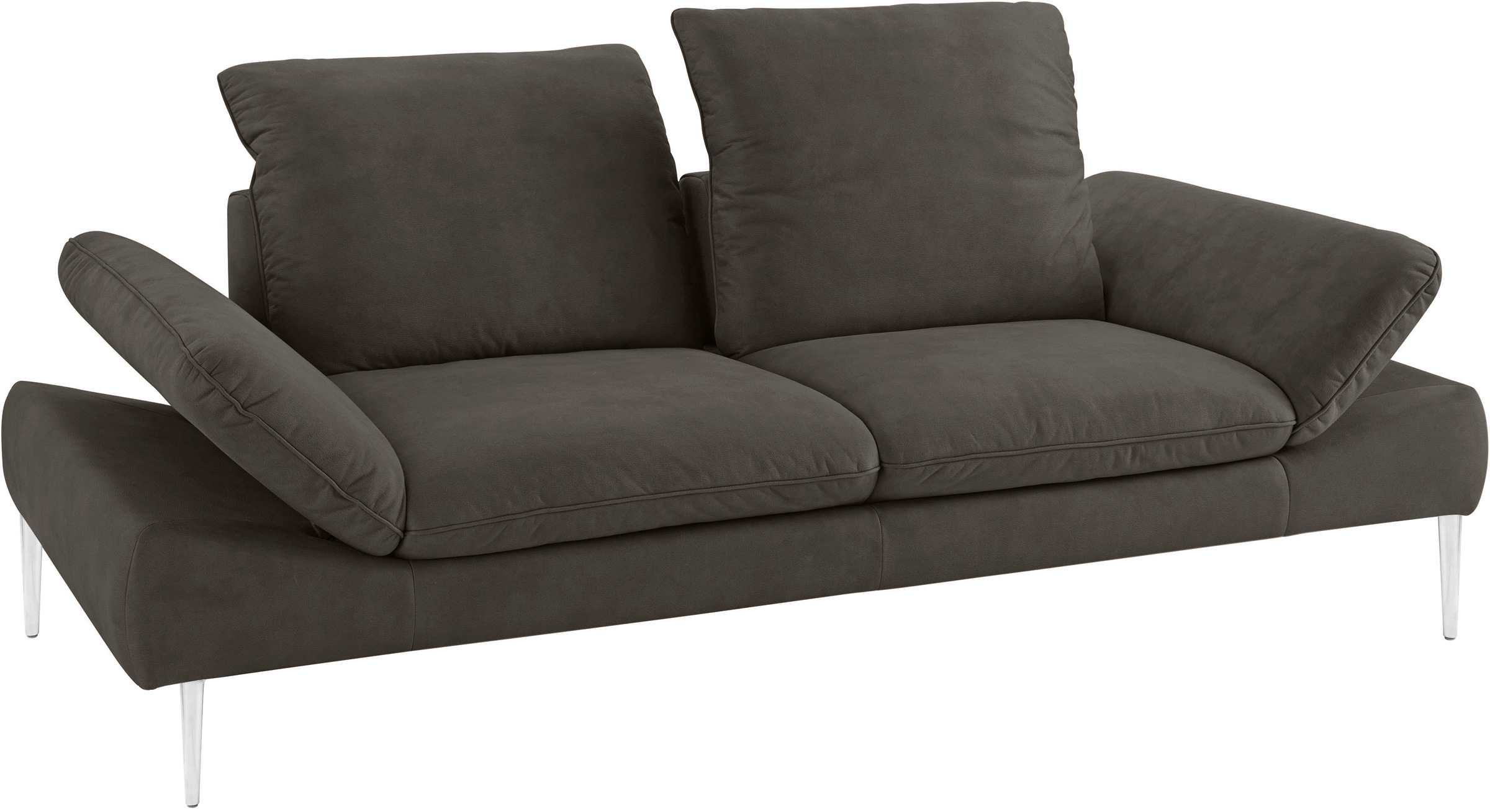 W.SCHILLIG 2,5-Sitzer »enjoy&MORE«, mit Sitztiefenverstellung, Füße silber matt, Breite 232 cm