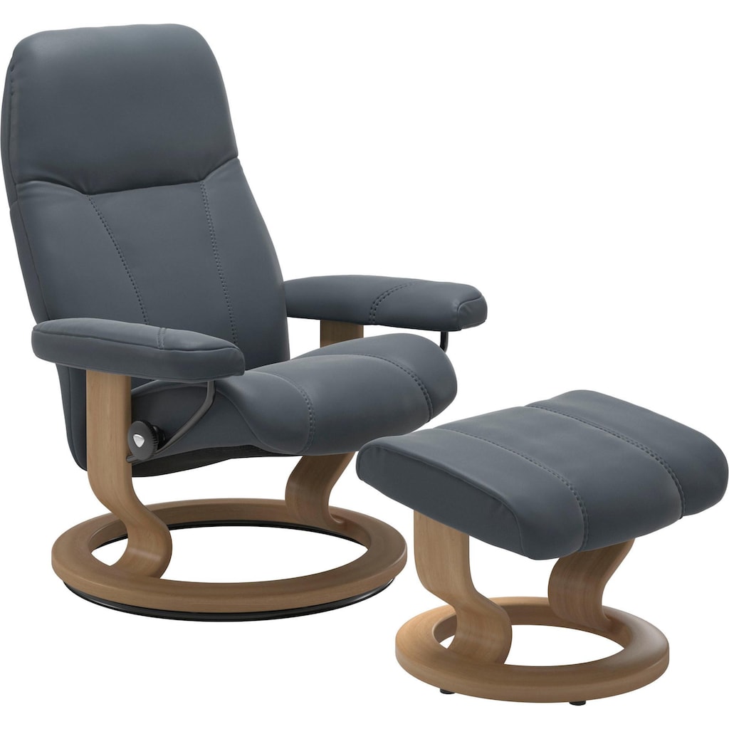 Stressless® Relaxsessel »Consul«, (Set, Relaxsessel mit Hocker)