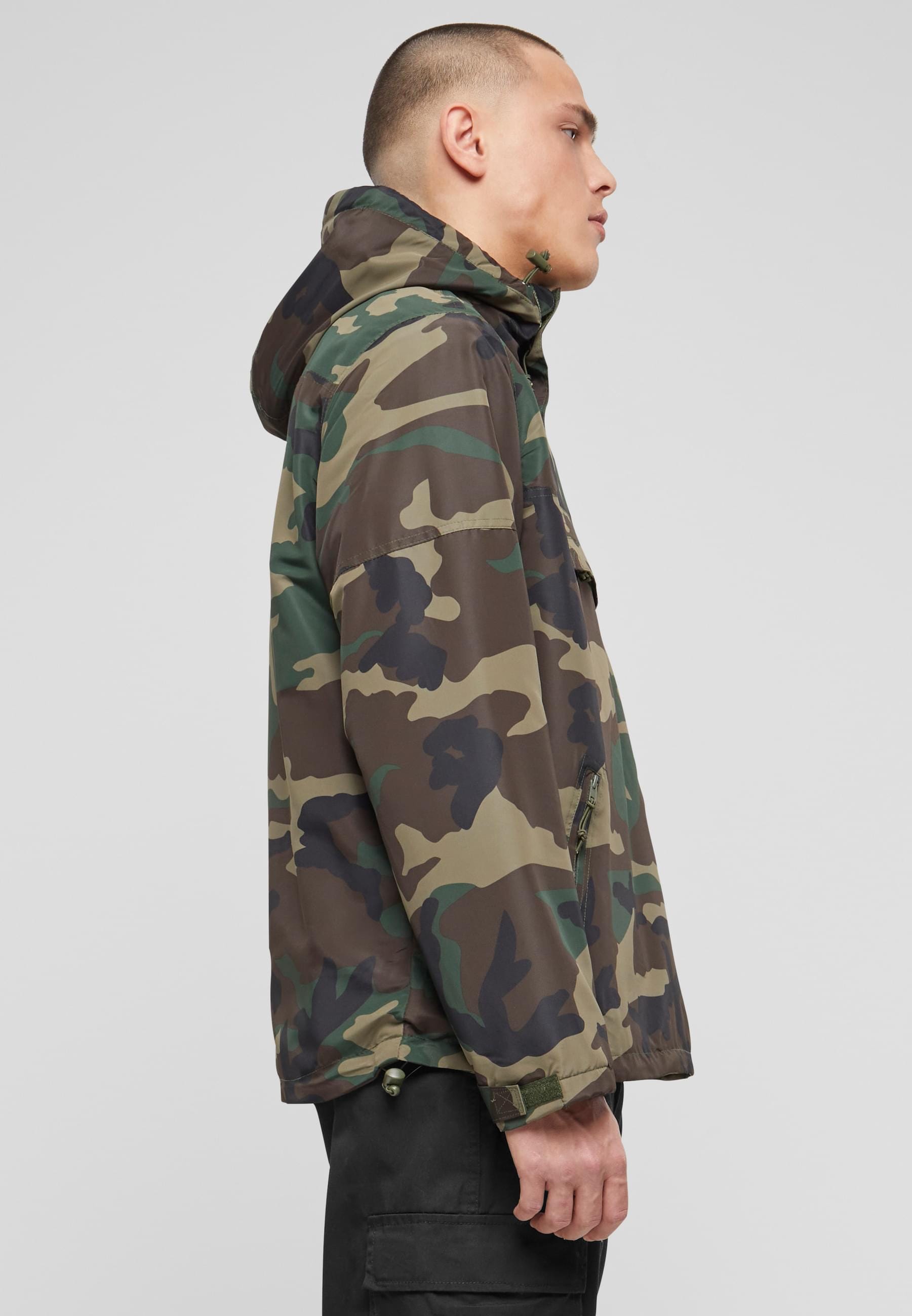 Brandit Anorak »Brandit Herren Fleece Pull Over Windbreaker«, (1 St.), mit Kapuze