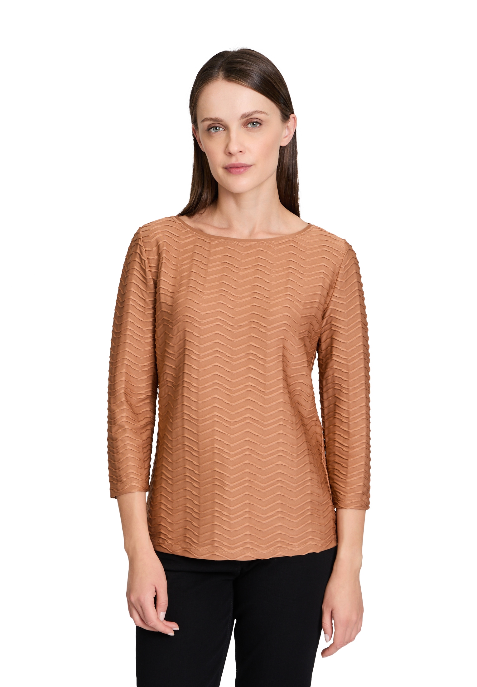 Betty Barclay 3/4-Arm-Shirt "Betty Barclay Damen Strukturshirt mit U-Boot-A günstig online kaufen
