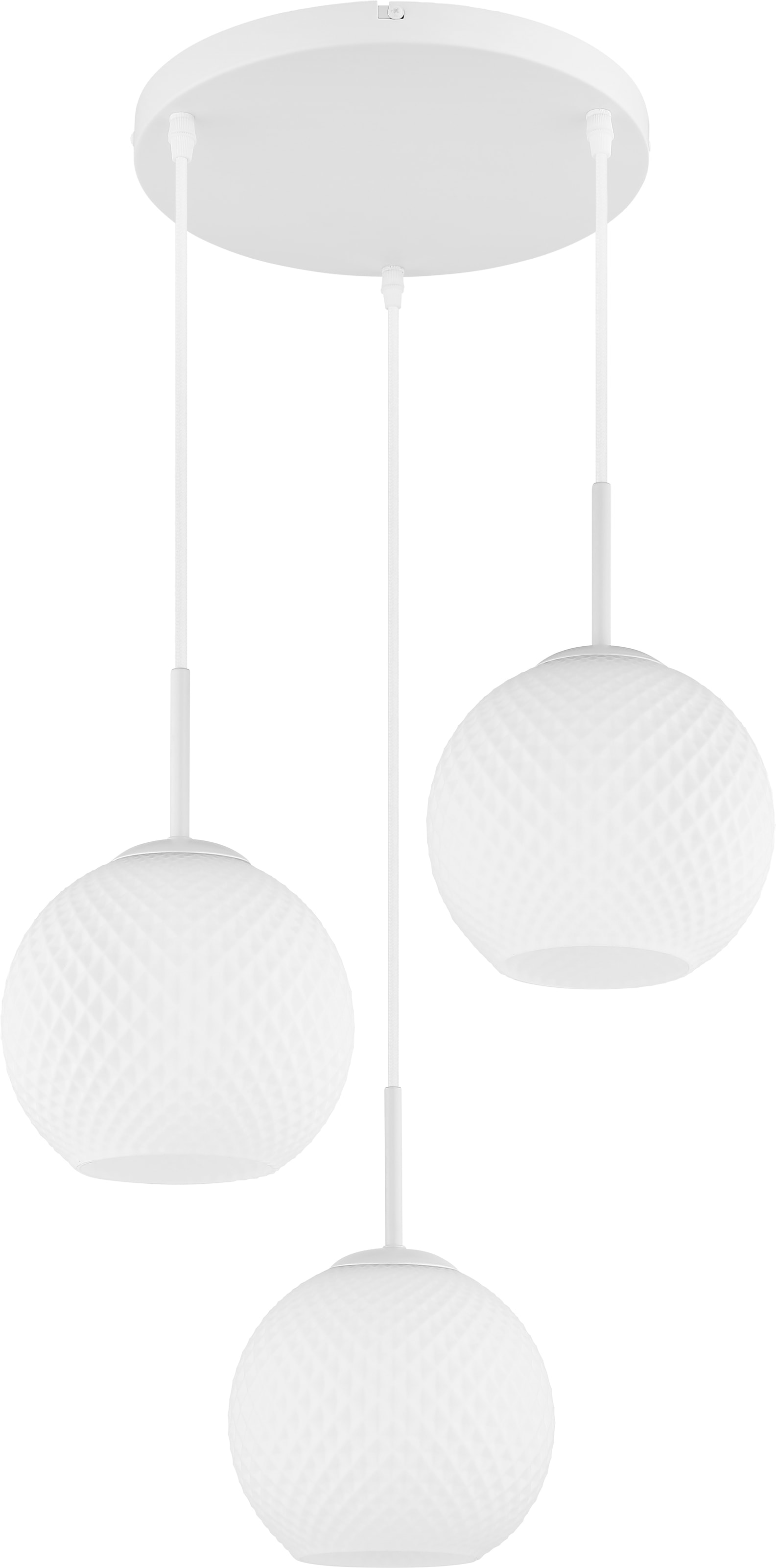 GLOBO LIGHTING Hängeleuchte »ANDRE« E27 1 Stk. Hängeleuchte mit Glaskugeln, elegant, höhenkürzbar & modern