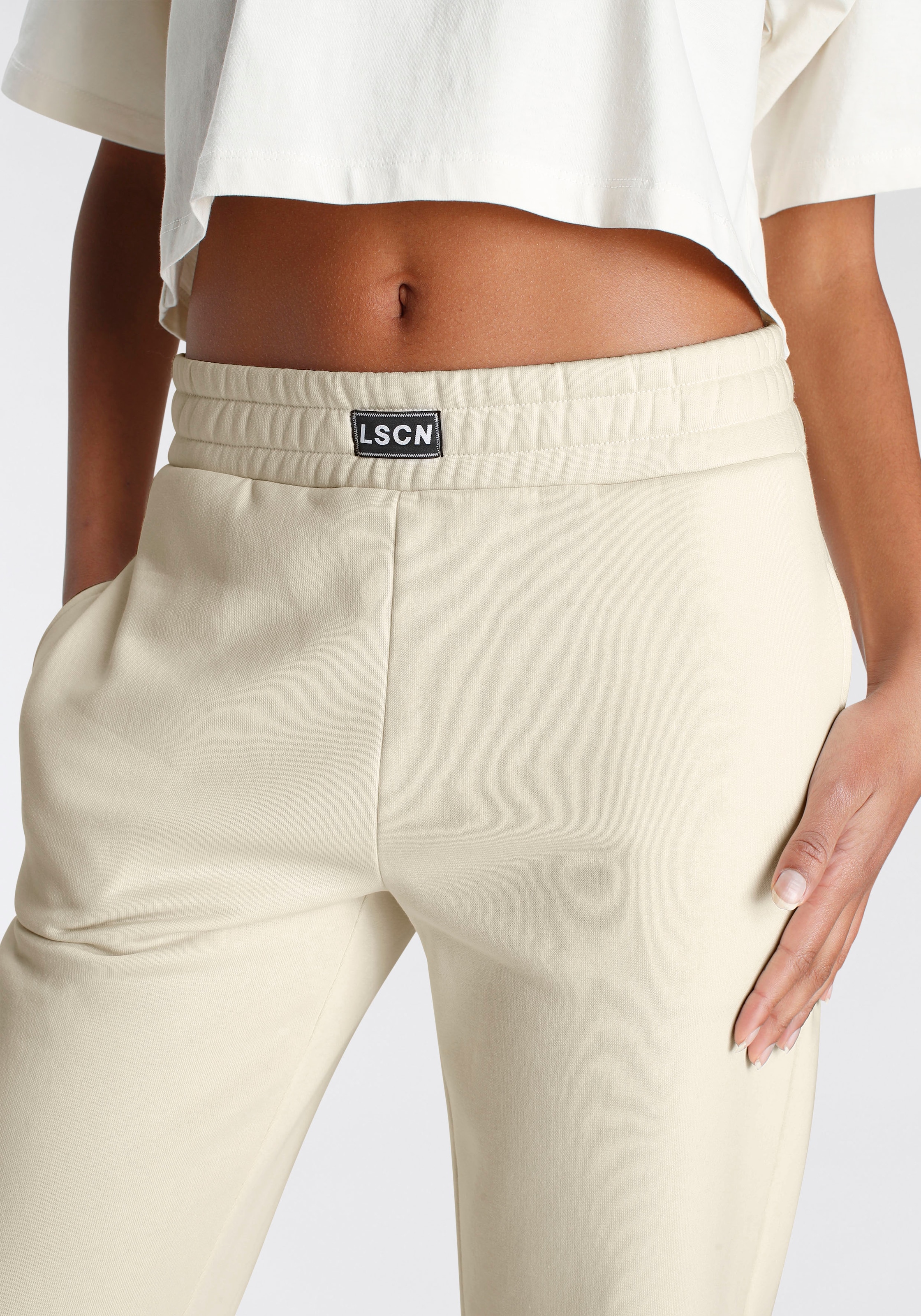 LASCANA Jogginghose, mit geripptem Hosenbund, Loungewear, Loungeanzug