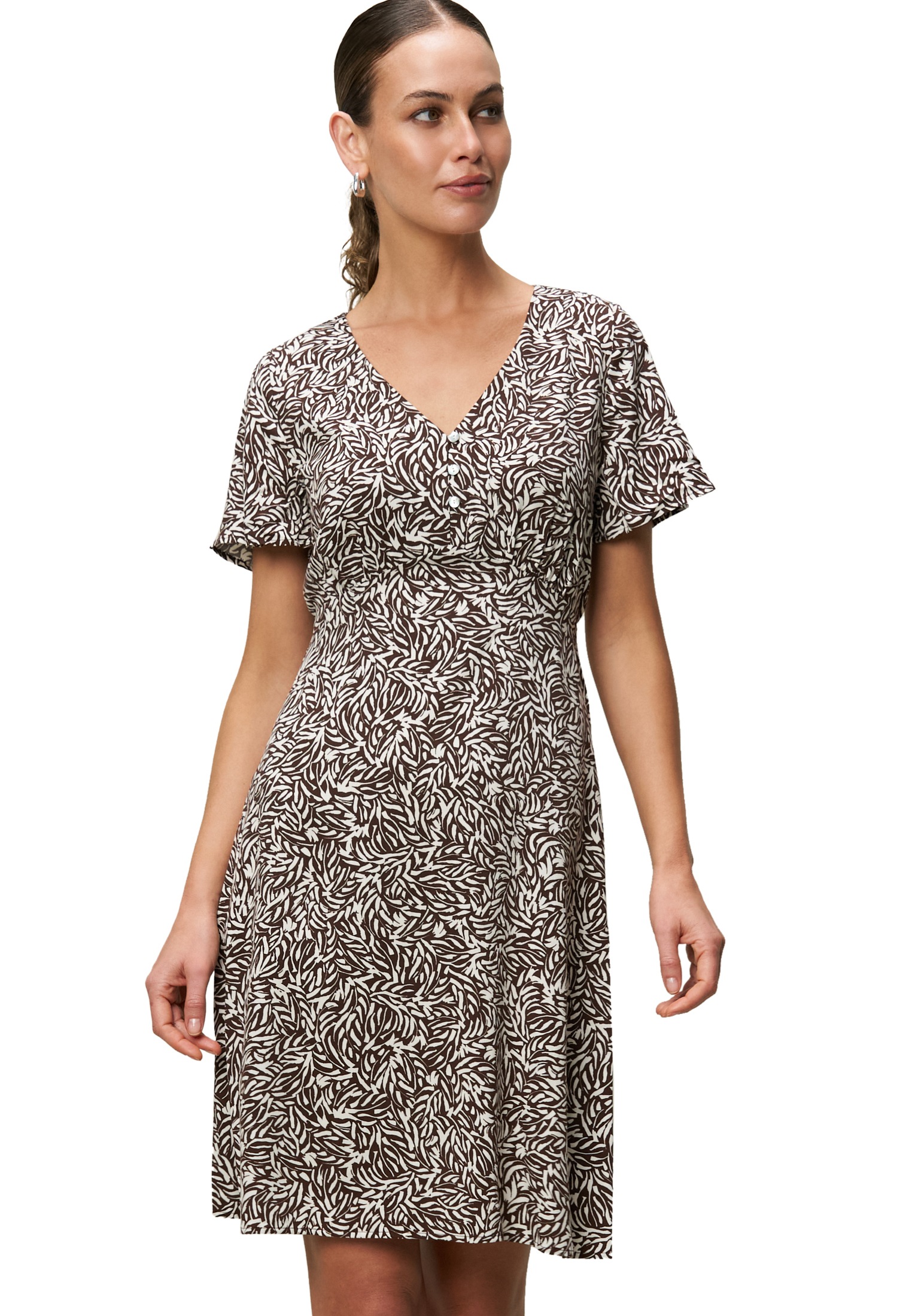 Zero Sommerkleid "zero Damen Sommerkleid Sommerkleid Allover-Muster", Knopf günstig online kaufen