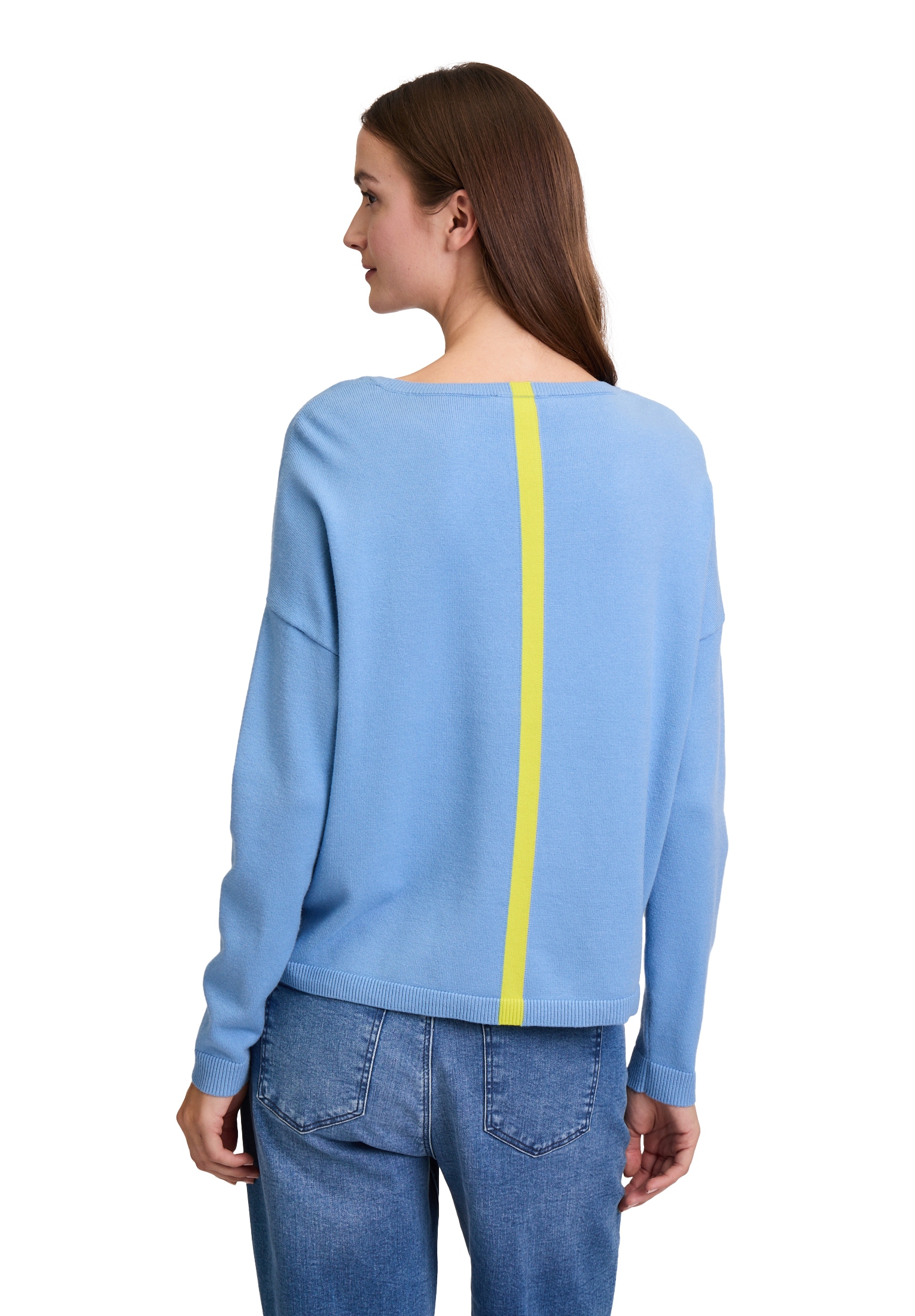 Cartoon Strickpullover »Cartoon Strickpullover mit Rundhalsausschnitt«, Color Blocking