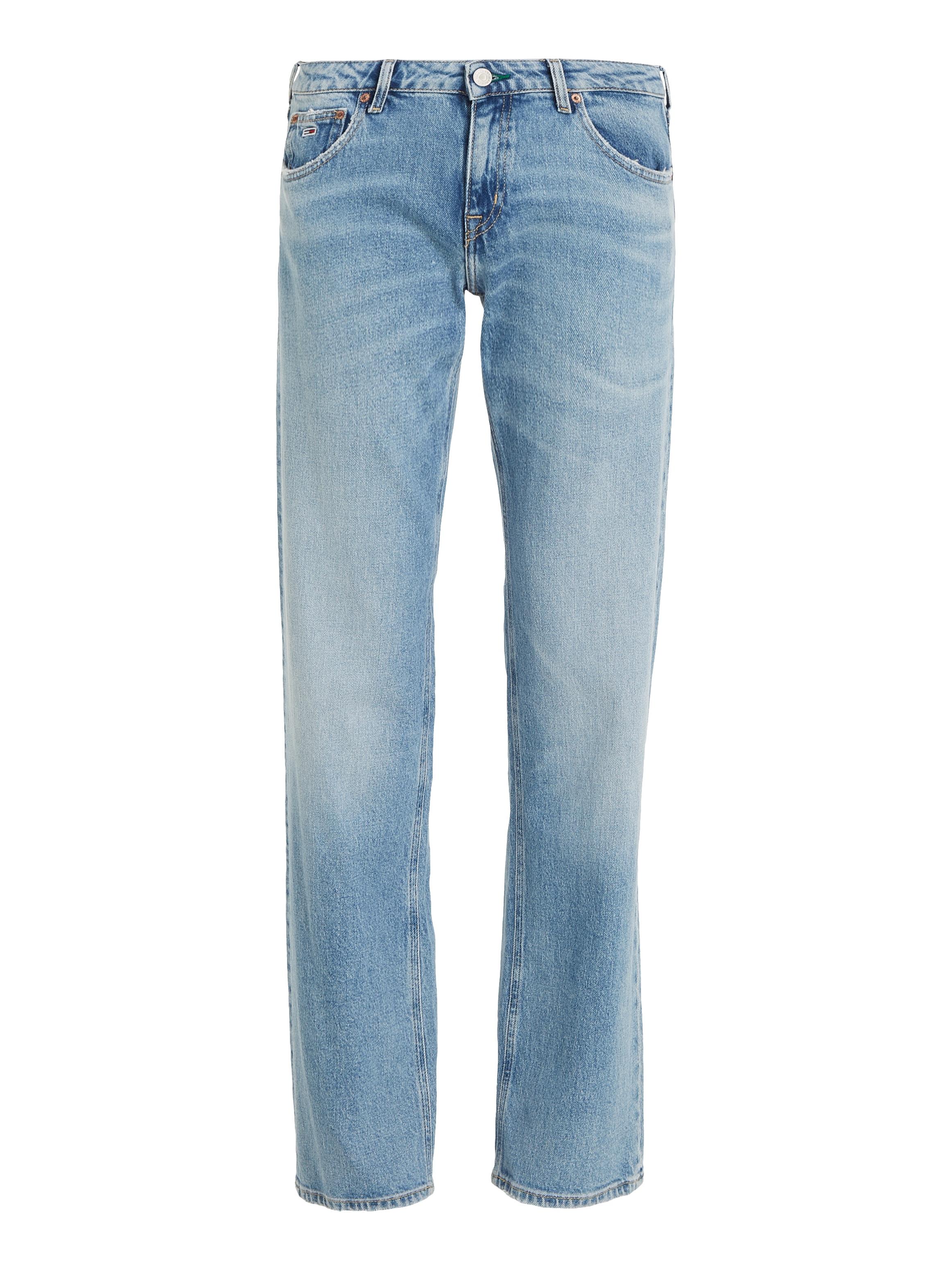 Tommy Jeans Bequeme Jeans »LW STR BH4116«, mit Ledermarkenlabel