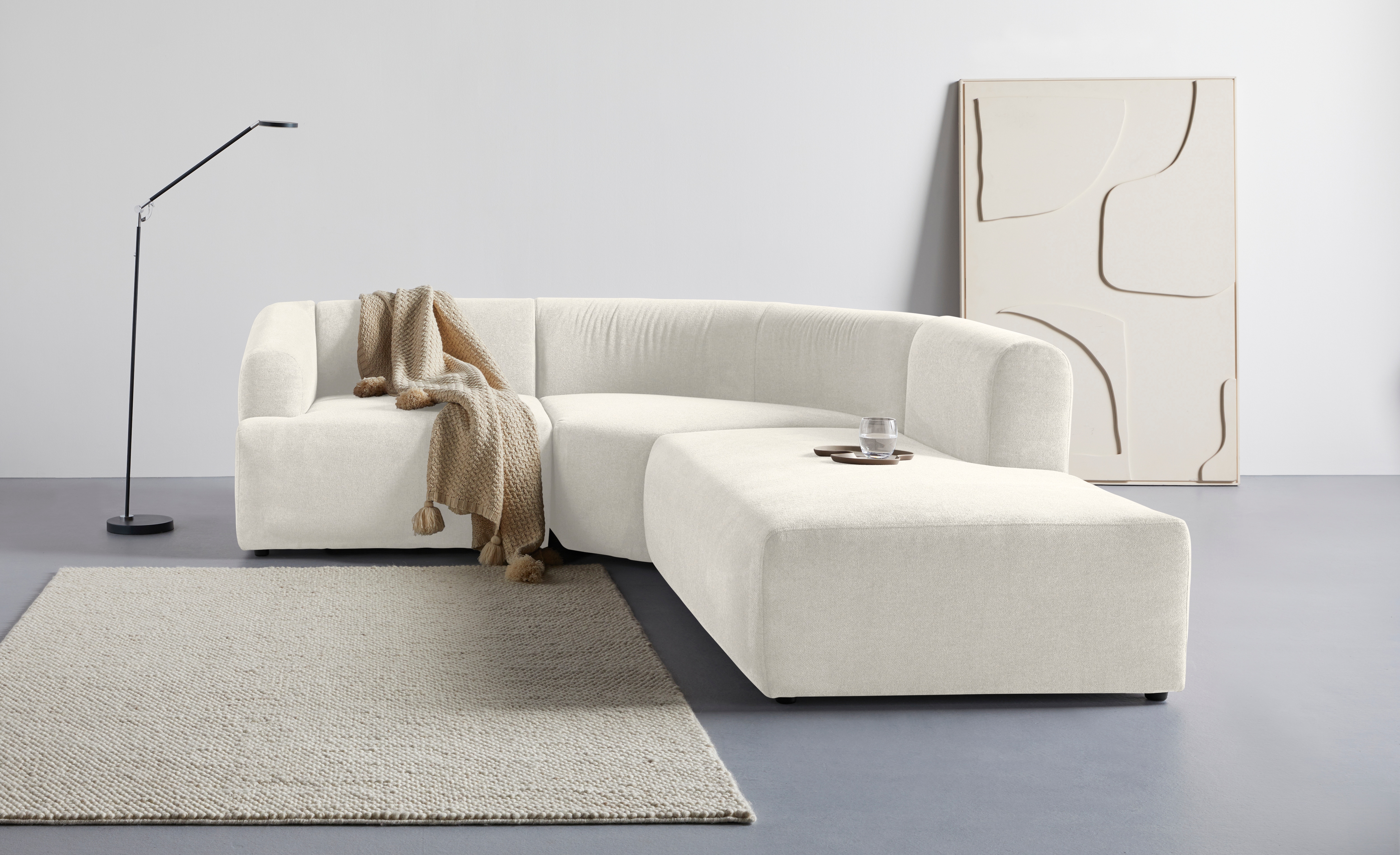 LeGer Home by Lena Gercke Ecksofa "LYZA L-Form links/rechts, Modularsofa, Maße B/T/H: 211/267/74 cm" als Modul oder separat verwendbar, für individuelle Zusammenstellung