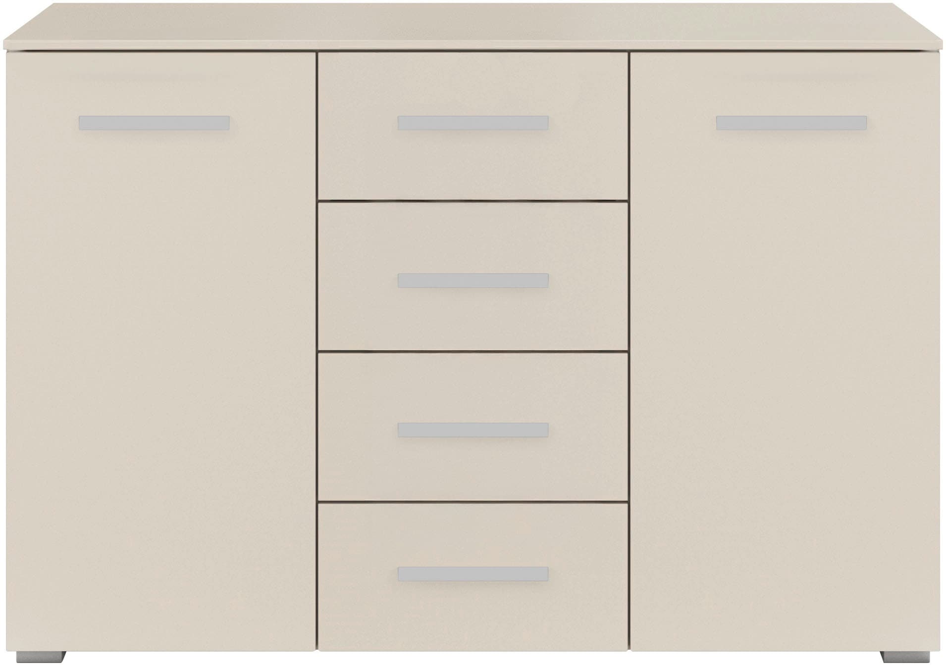 rauch Schubkastenkommode »Sideboard Kommode Kombikommode KOLUNA mit Dekorfront«, (Breite 120 cm inkl. Soft-Close-Funktion), vier große Schubladen, mit insgesamt 4 Einlegeböden MADE IN GERMANY