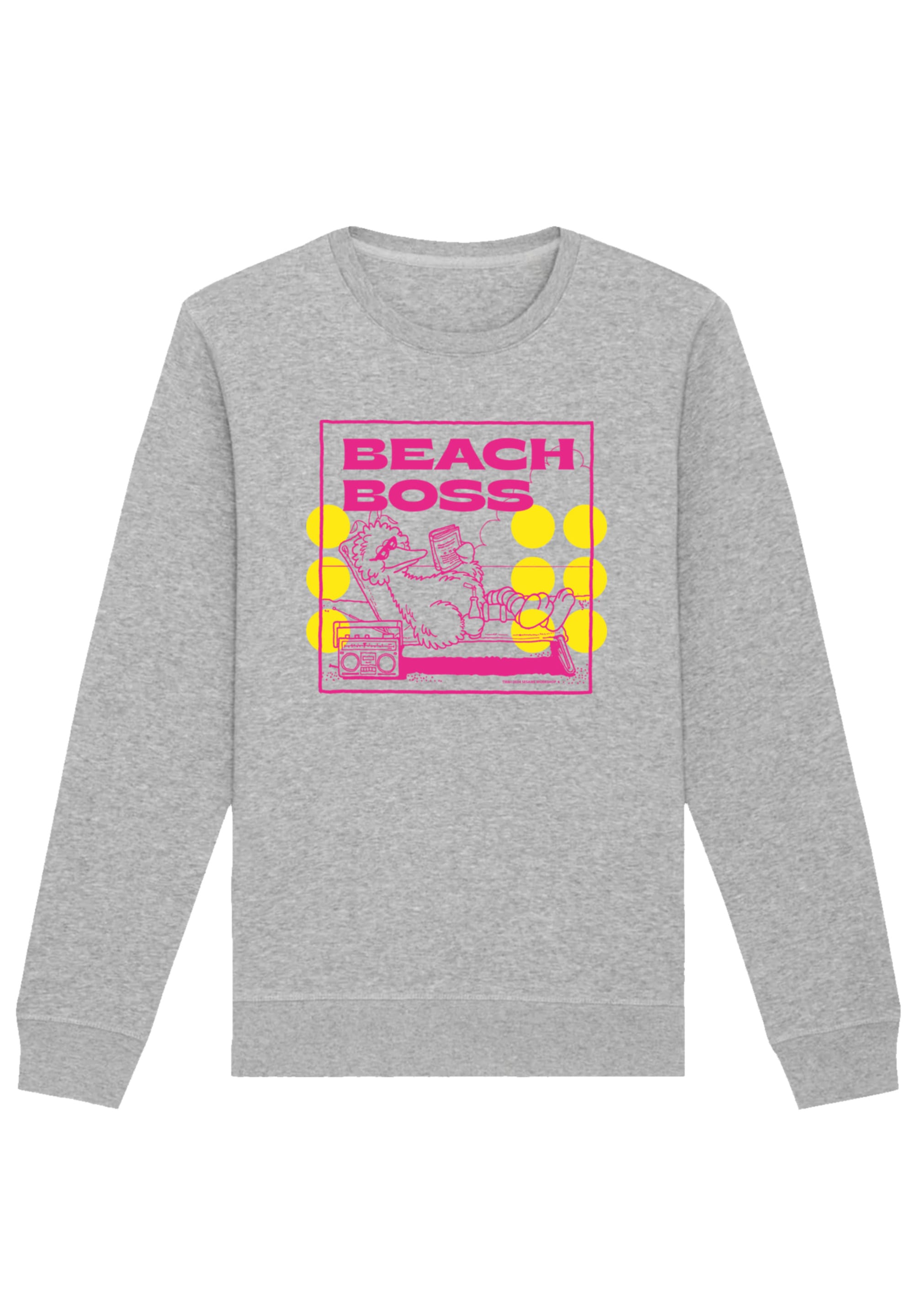 F4NT4STIC Sweatshirt "Sesamstraße Bibo Beach Boss", Premium Qualität,Nostal günstig online kaufen