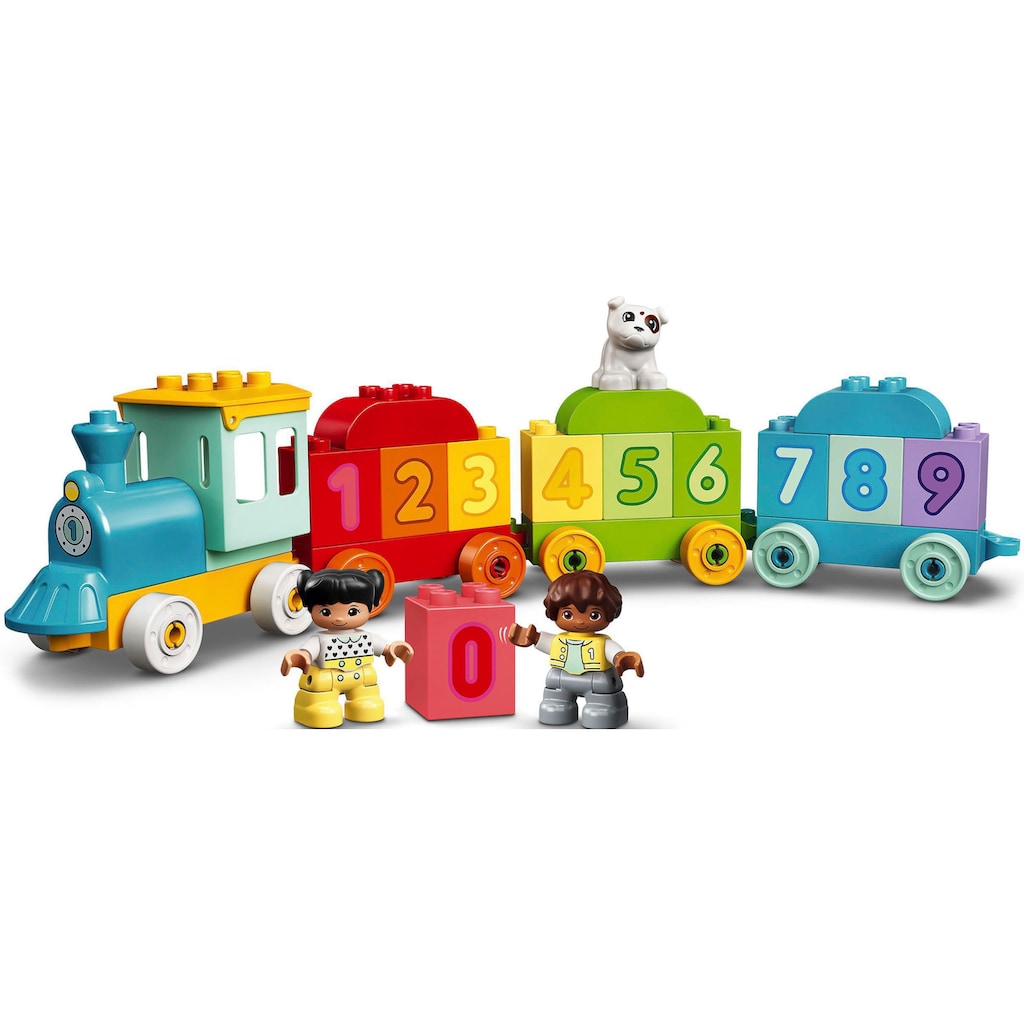 LEGO® Konstruktionsspielsteine »Zahlenzug – Zählen lernen (10954), LEGO® DUPLO® Creative Play«, (23 St.)