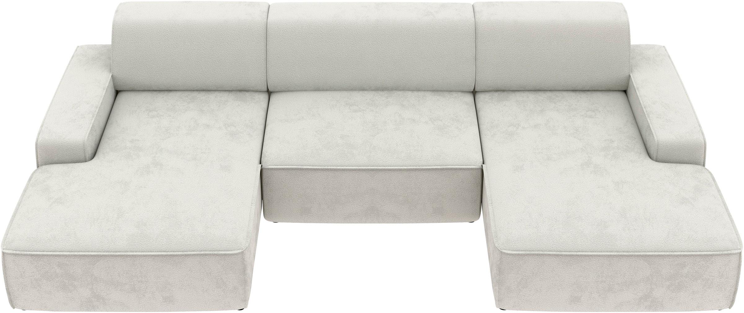 TRENDMANUFAKTUR Wohnlandschaft »Graz, wahlweise mit Sitzvorschub und Bettkasten, U-Form, Breite 329 cm«, in Cord-, haustierfreundlichem LEO Struktur- oder LUMOS-3D-Bezug