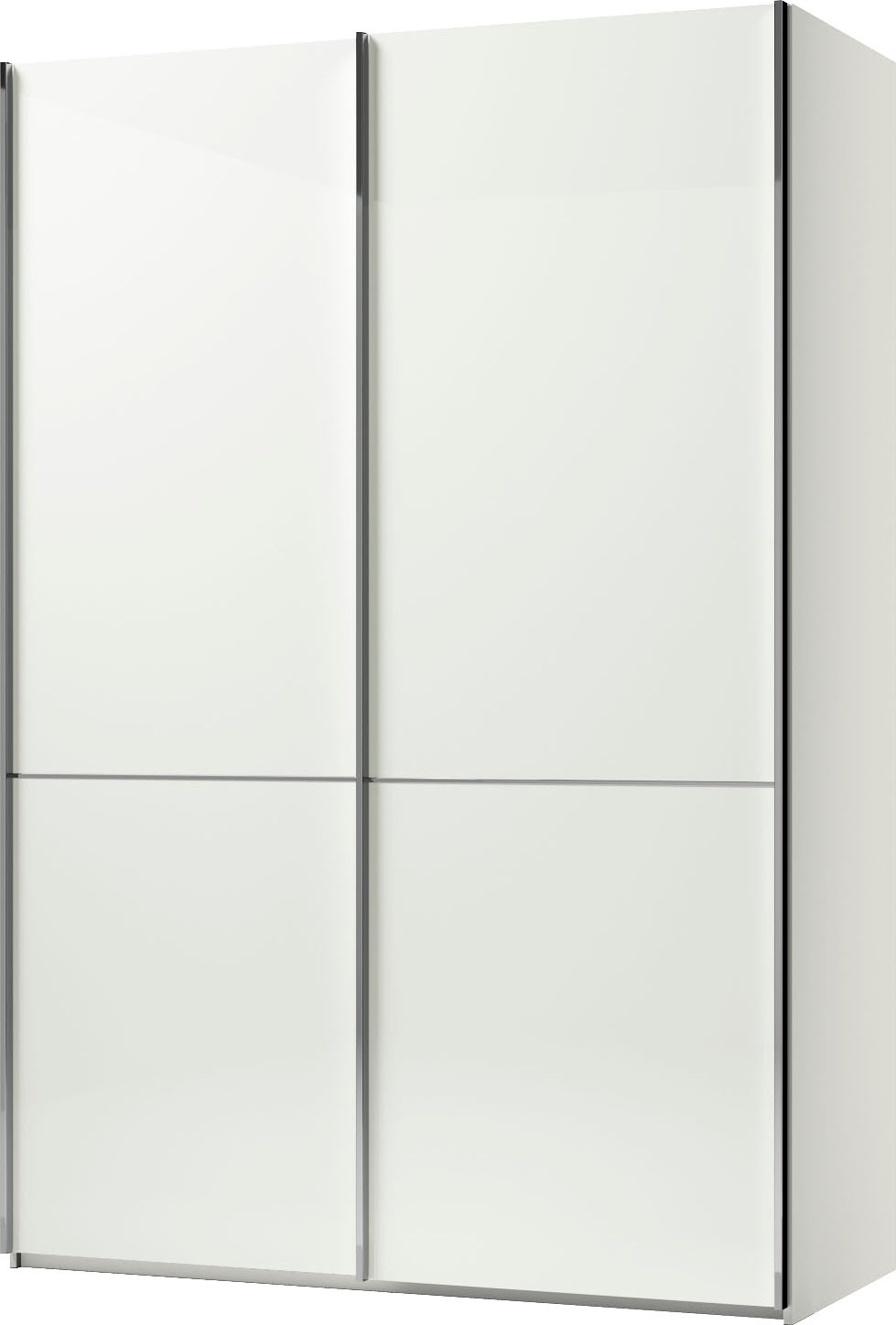 Thumbnail - Musterring Schwebetürenschrank "Imola W", inkl. Einlegeböden und Kleiderstangen, mit Glastüren und Aufleistungen