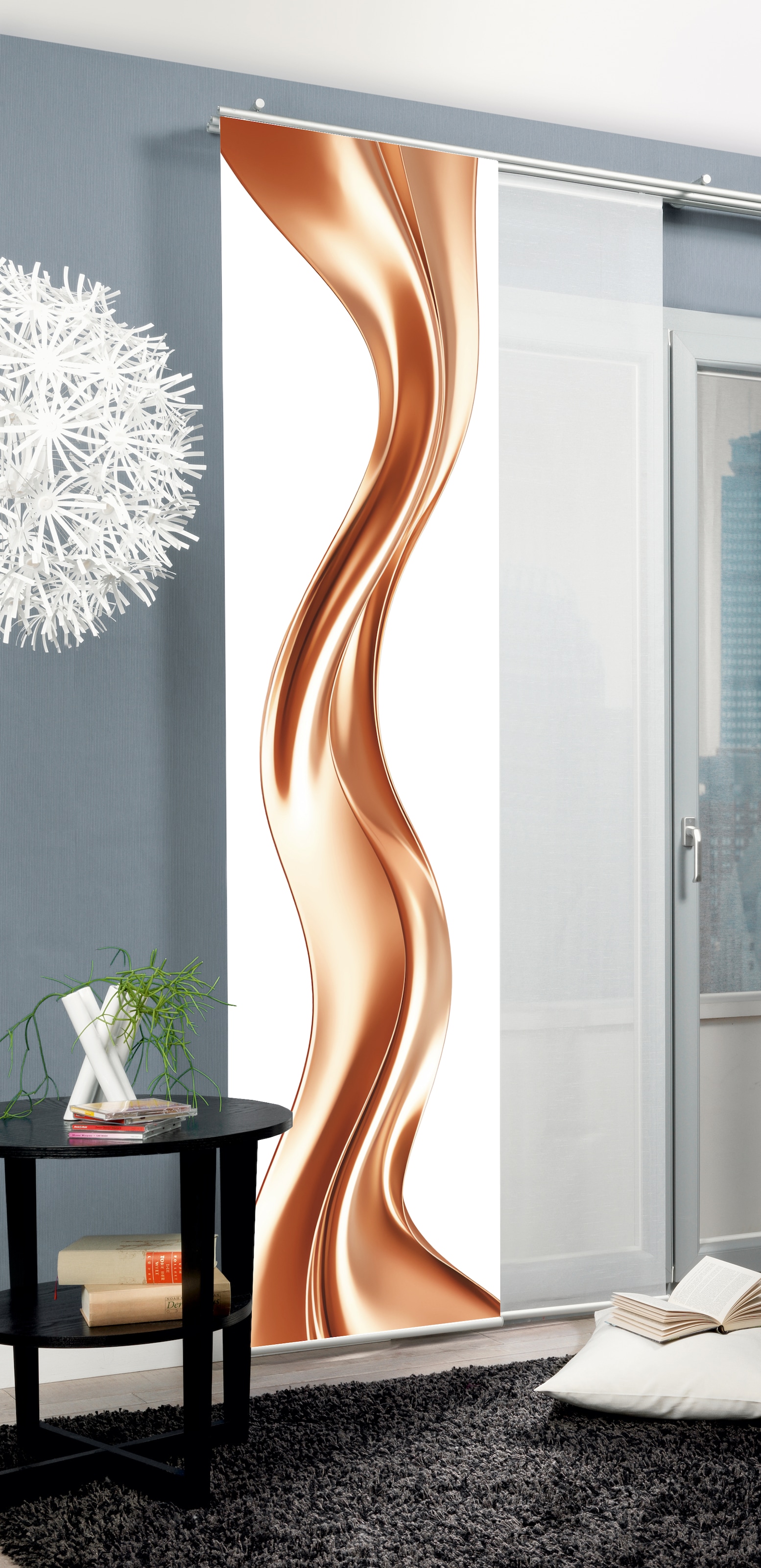 HOME WOHNIDEEN Schiebegardine "OAKLEY" Paneelwagen 1 Stk. tlg. SCHIEBEVORHA günstig online kaufen