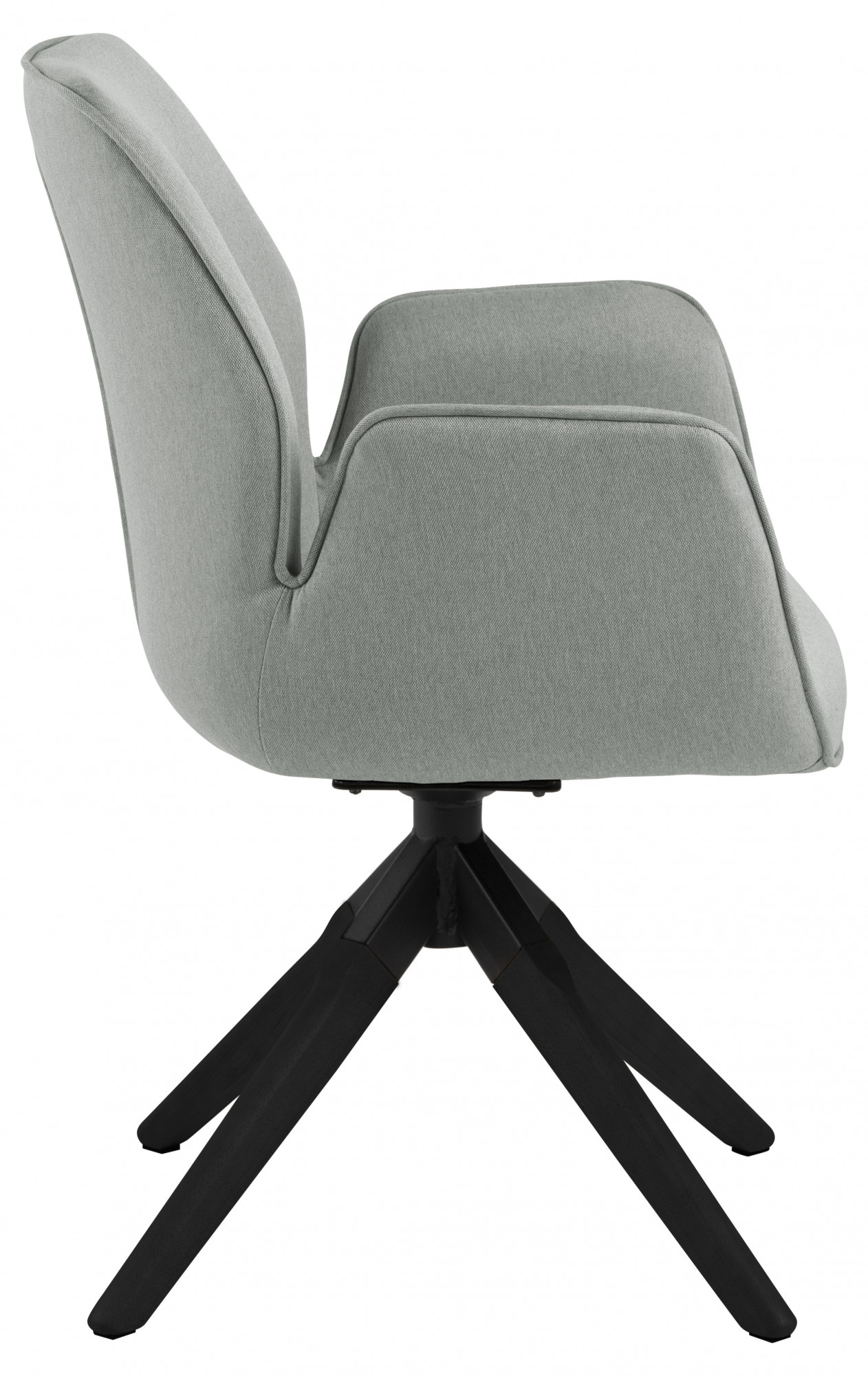 ACTONA GROUP Esszimmerstuhl »Alma«, 1 St., Polyester, mit eleganten Kedern, Drehstuhl mit Rückholfunktion