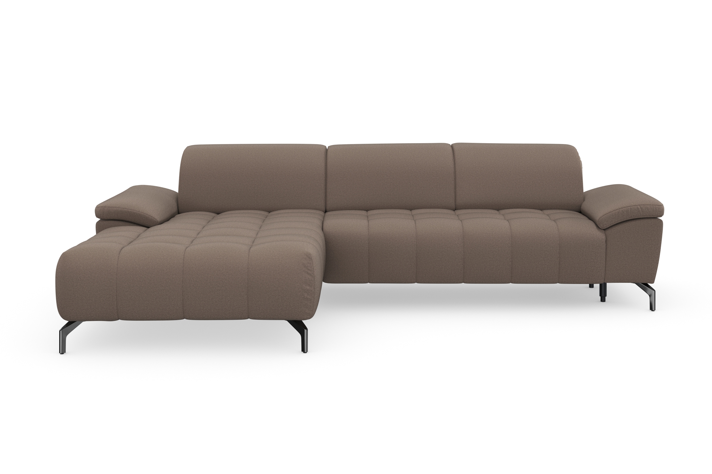 sit&more Ecksofa »Cool L-Form«, wahlweise mit Kopfteilverstellung und Vorziehsitz, motorisch