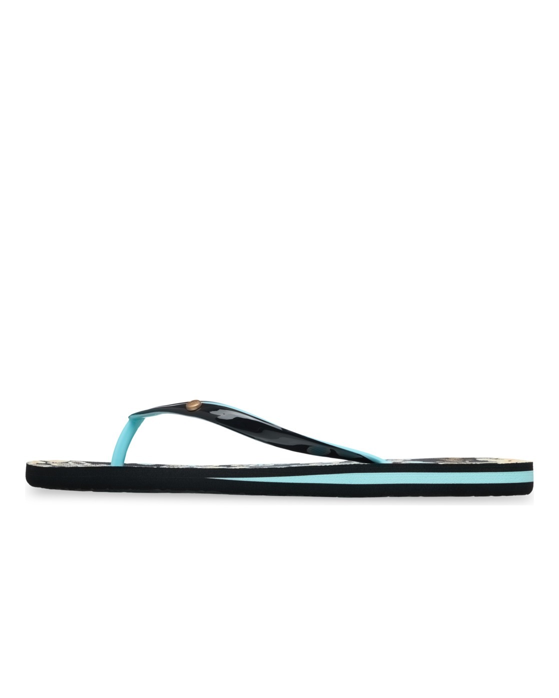 Sandale ROXY "Portofino", Damen, Gr. 8(38), braun, blau, Obermaterial:Obermaterial: 98% Synthetik/2% Metall, Futter: 100% Synthetik, Laufsohle: 100% Schwammgummi;, Schuhe Sandale 3