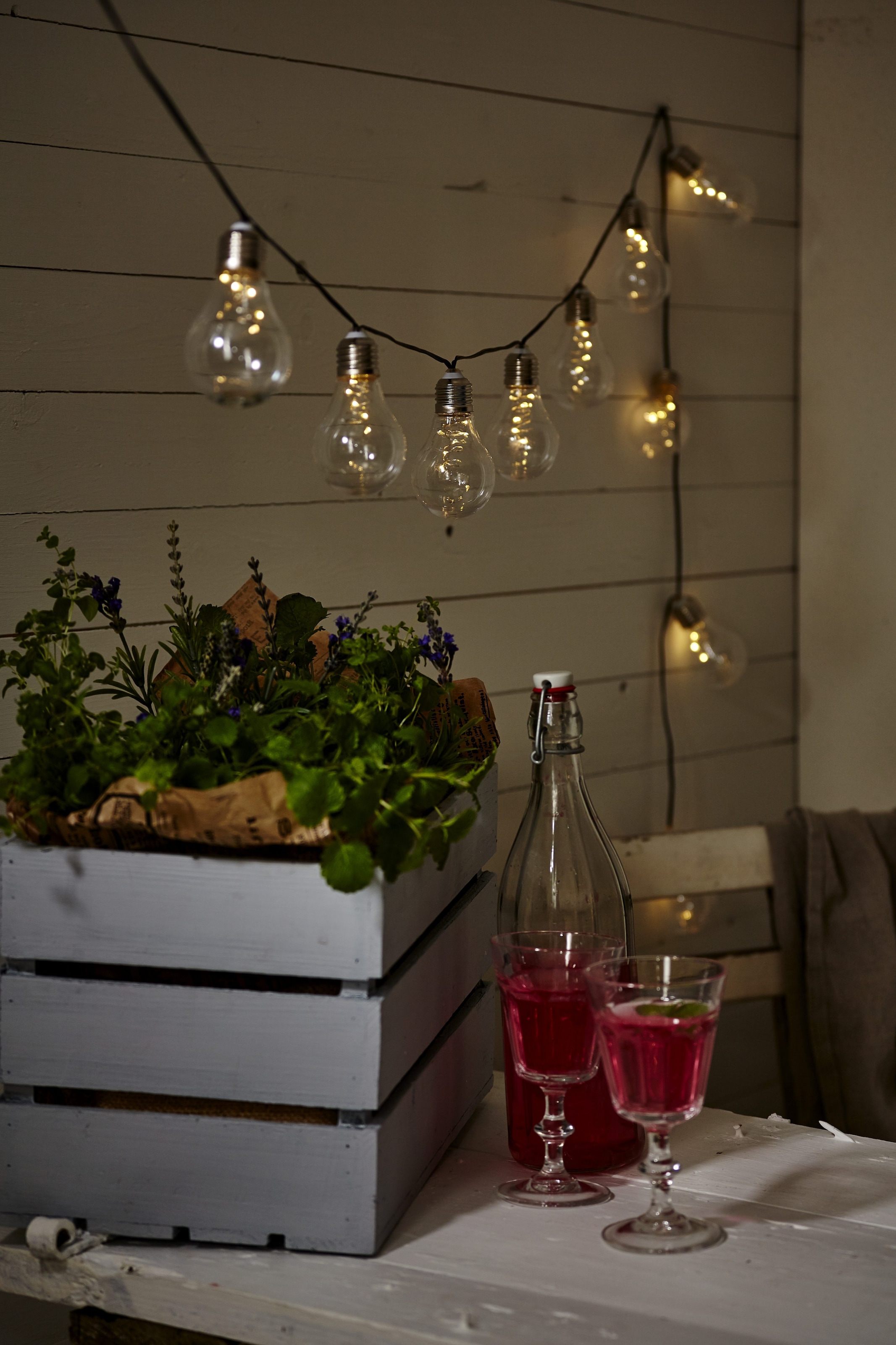 Parforce Traditional Hunting LED-Lichterkette »Glow« 10 Stk.-flammig Kunststoff, ca.1,8 m Länge, Solarpanel, Akku, outdoor, Vierfarb-Karton