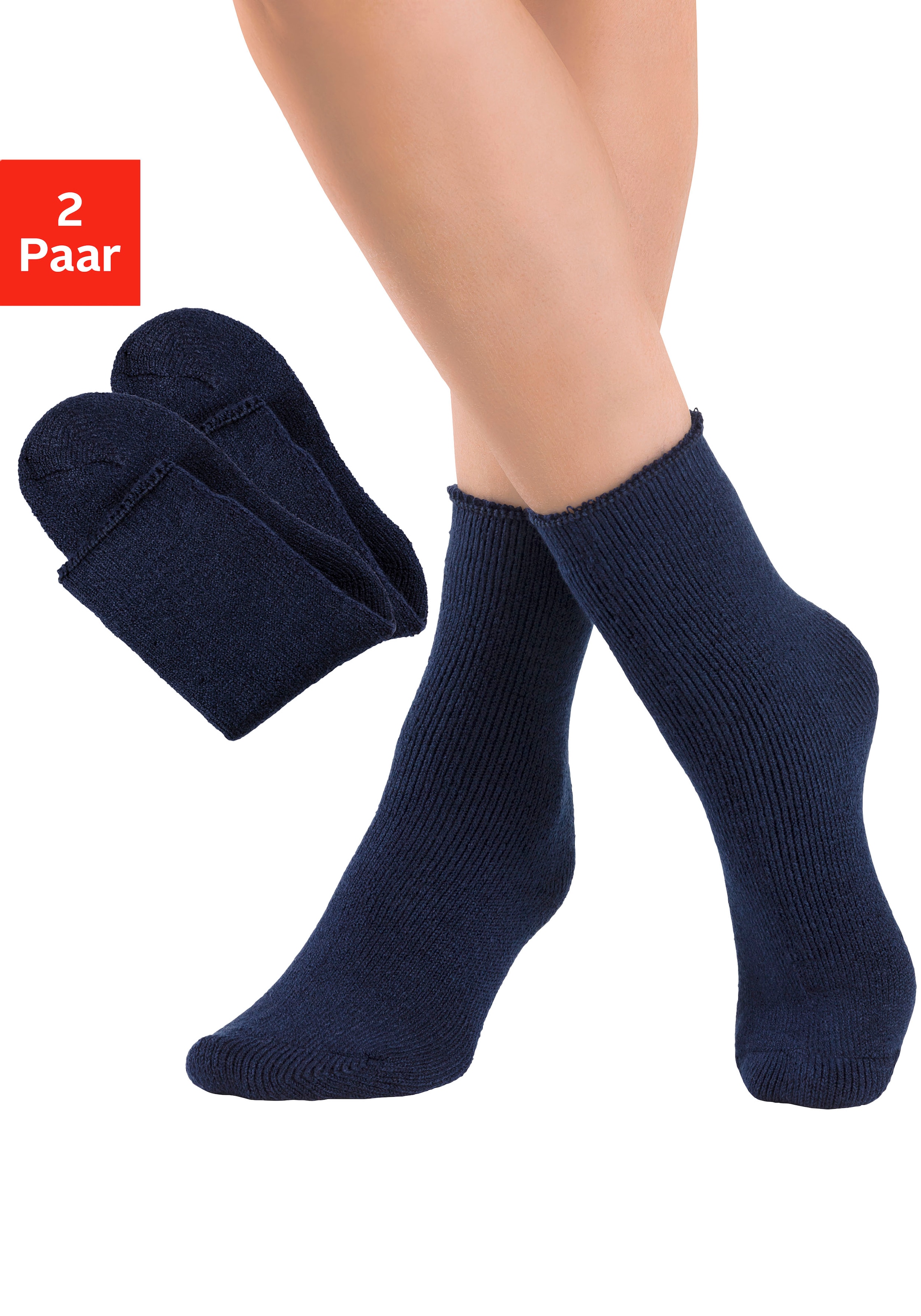 Lavana Thermosocken Packung, 2 Stk. tlg. mit flauschiger Innenseite günstig online kaufen