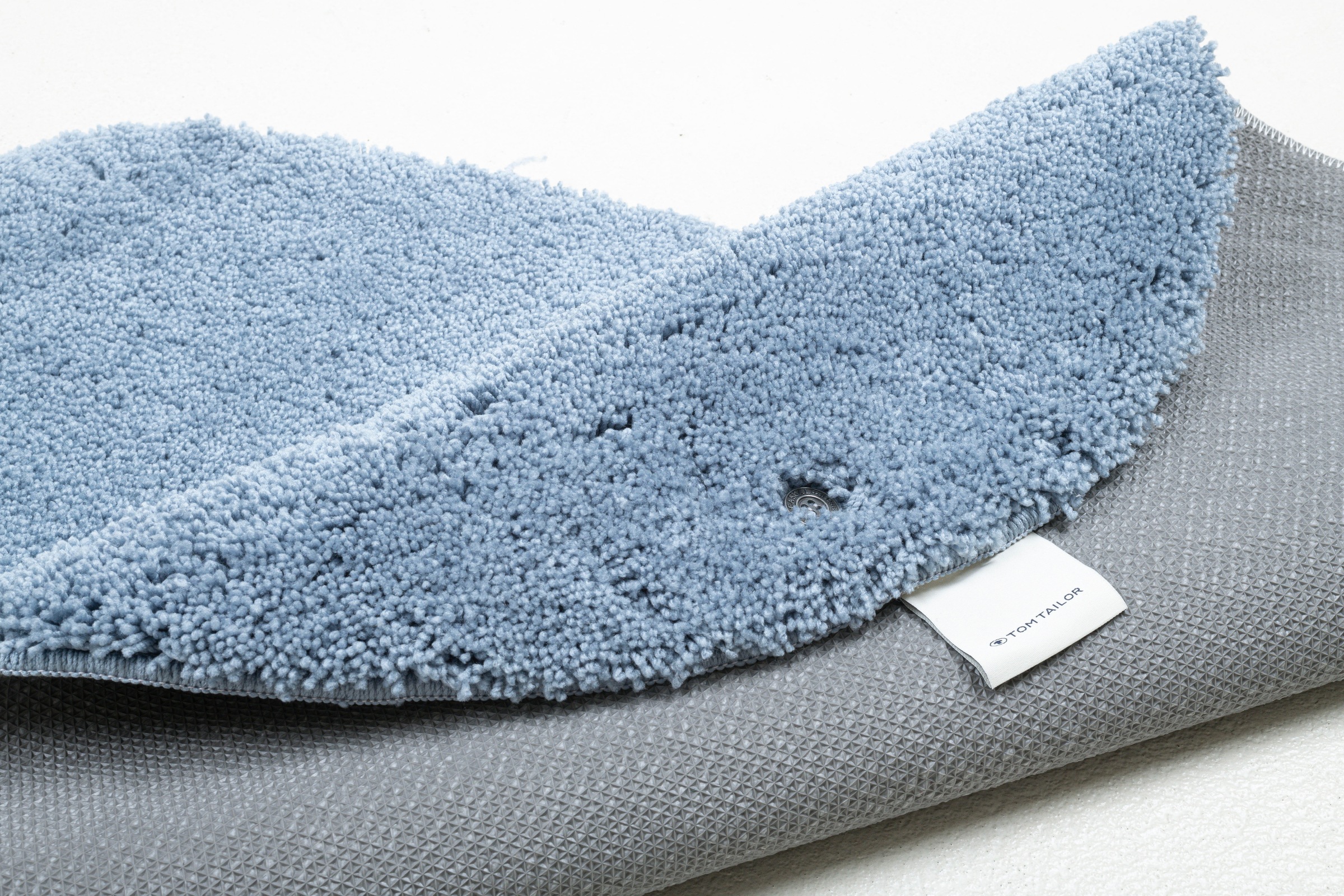 TOM TAILOR HOME Badematte »Cozy Bath UNI«, Höhe 27 mm, rutschhemmend beschichtet, fußbodenheizungsgeeignet, Badteppich, Uni Farben, rechteckig, rund & oval erhältlich