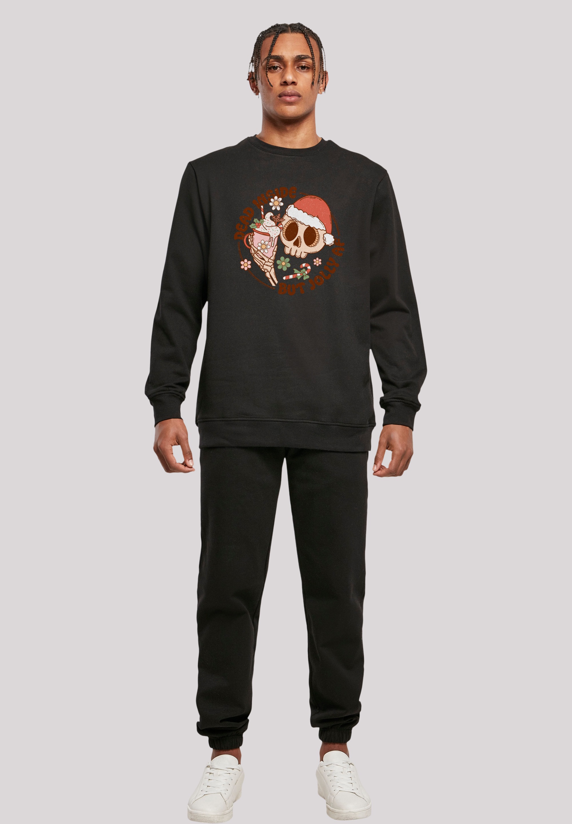 F4NT4STIC Sweatshirt »Dead inside but jolly AF Weihnachten«, Premium Qualität, Christmas Collection