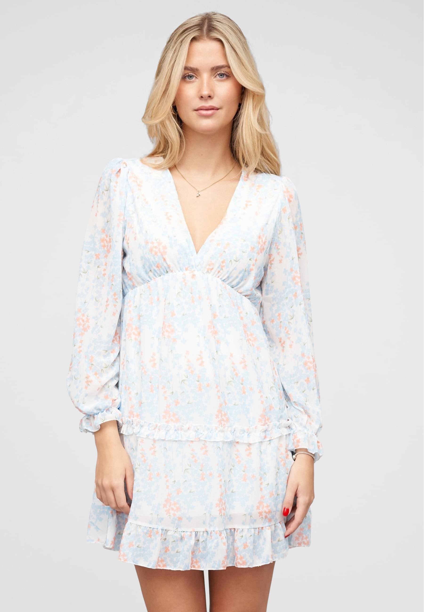 CLOUD 5IVE Shirtkleid »CLOUD 5IVE Cloud5ive V-Neck Bluse« 1 Stk. tlg.