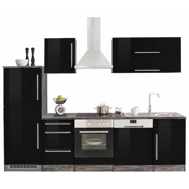 HELD MÖBEL Küchenzeile »Samos«, ohne E-Geräte, Breite 280 cm bestellen |  BAUR